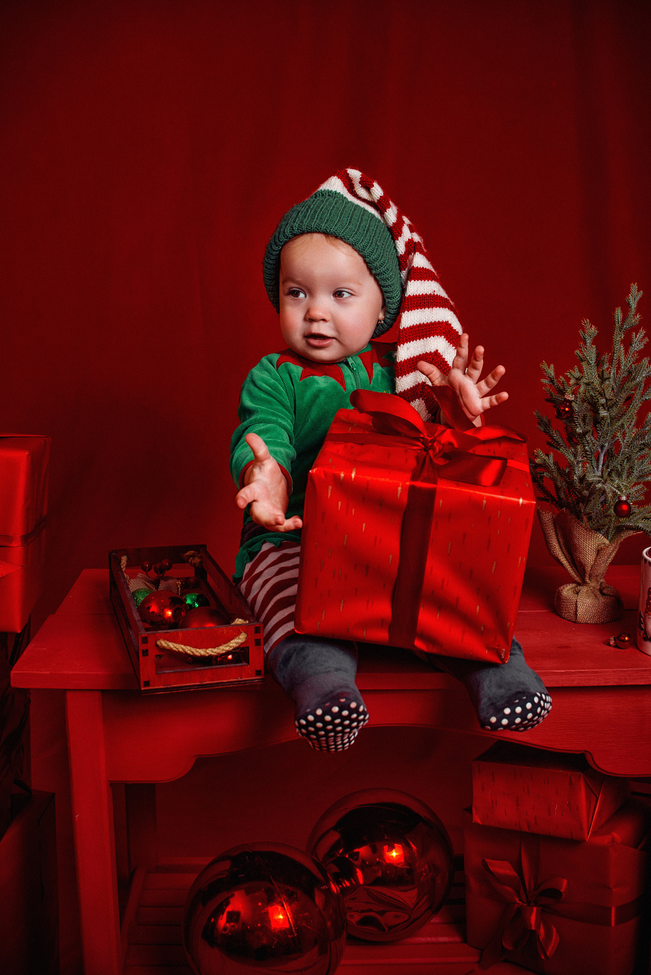 Новогодний детский фотопроект. Детский студийный фотограф Сочи