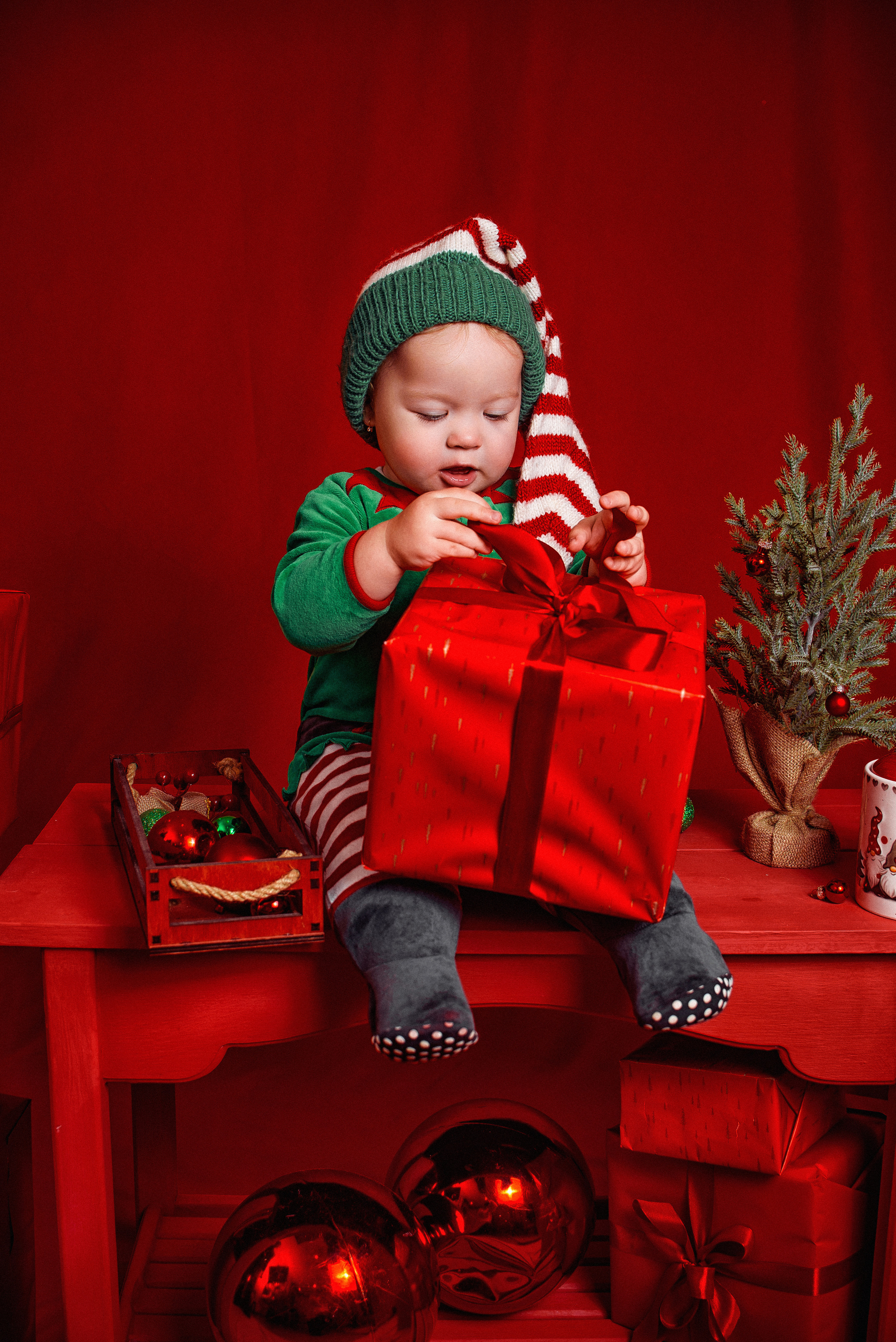 Новогодний детский фотопроект. Детский студийный фотограф Сочи