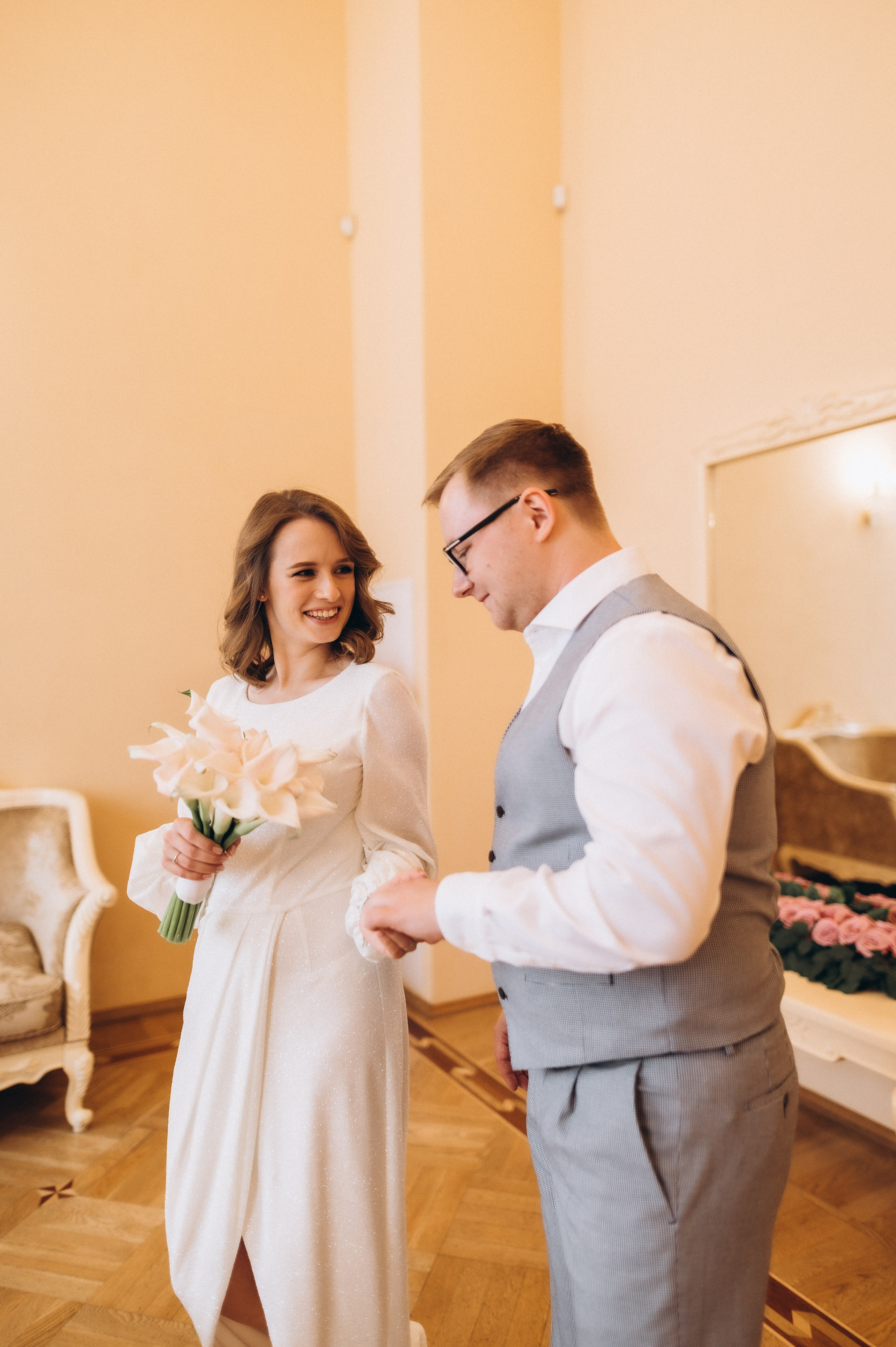 Загс+Оранжерея (камерная свадьба). Фотограф ПИТЕР СПБ Надежда Баранова