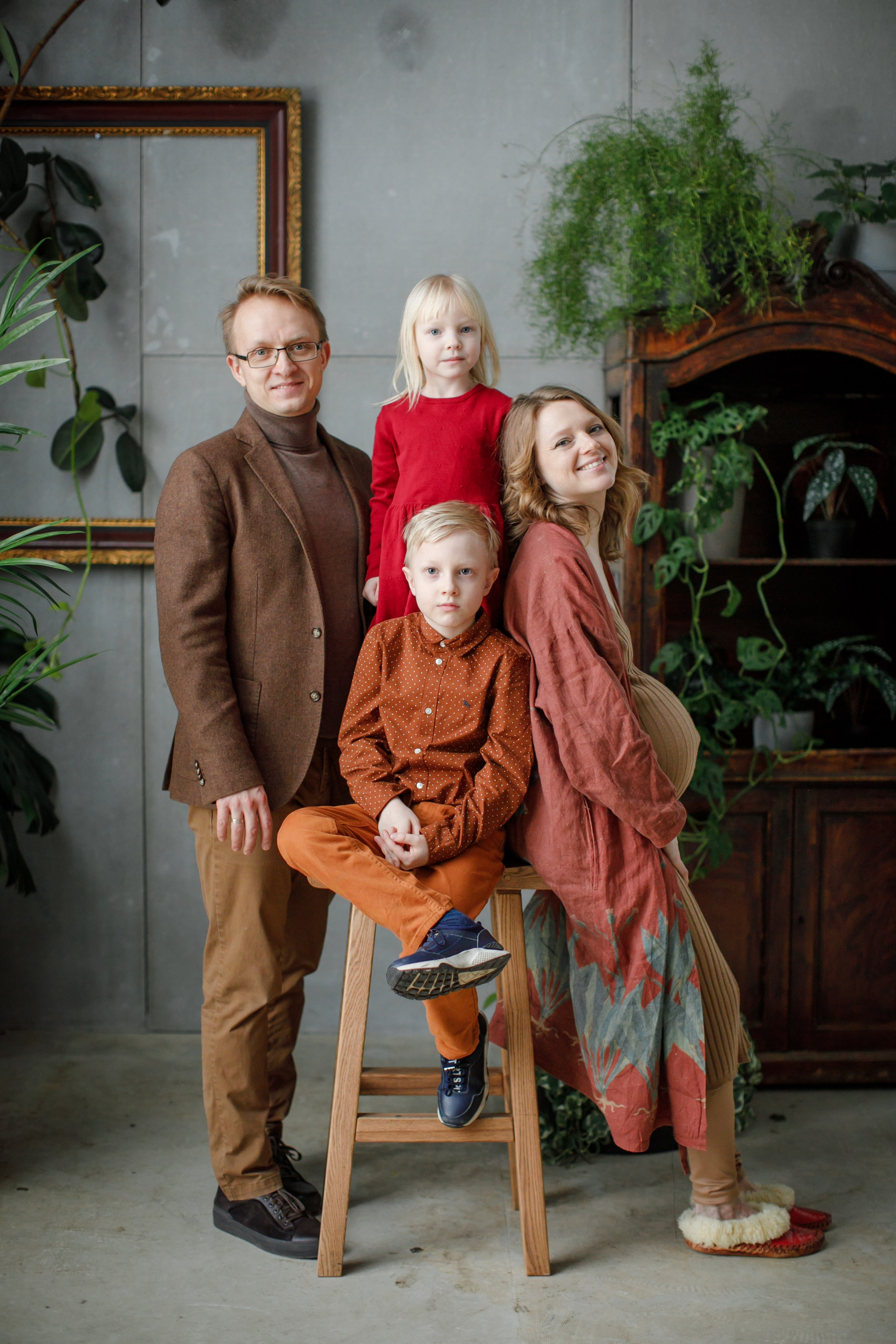 Семейное. Анюта, Даня и дети. Школьные альбомы, Семейные съемки, Портреты, Фотограф Елена Кузнецова