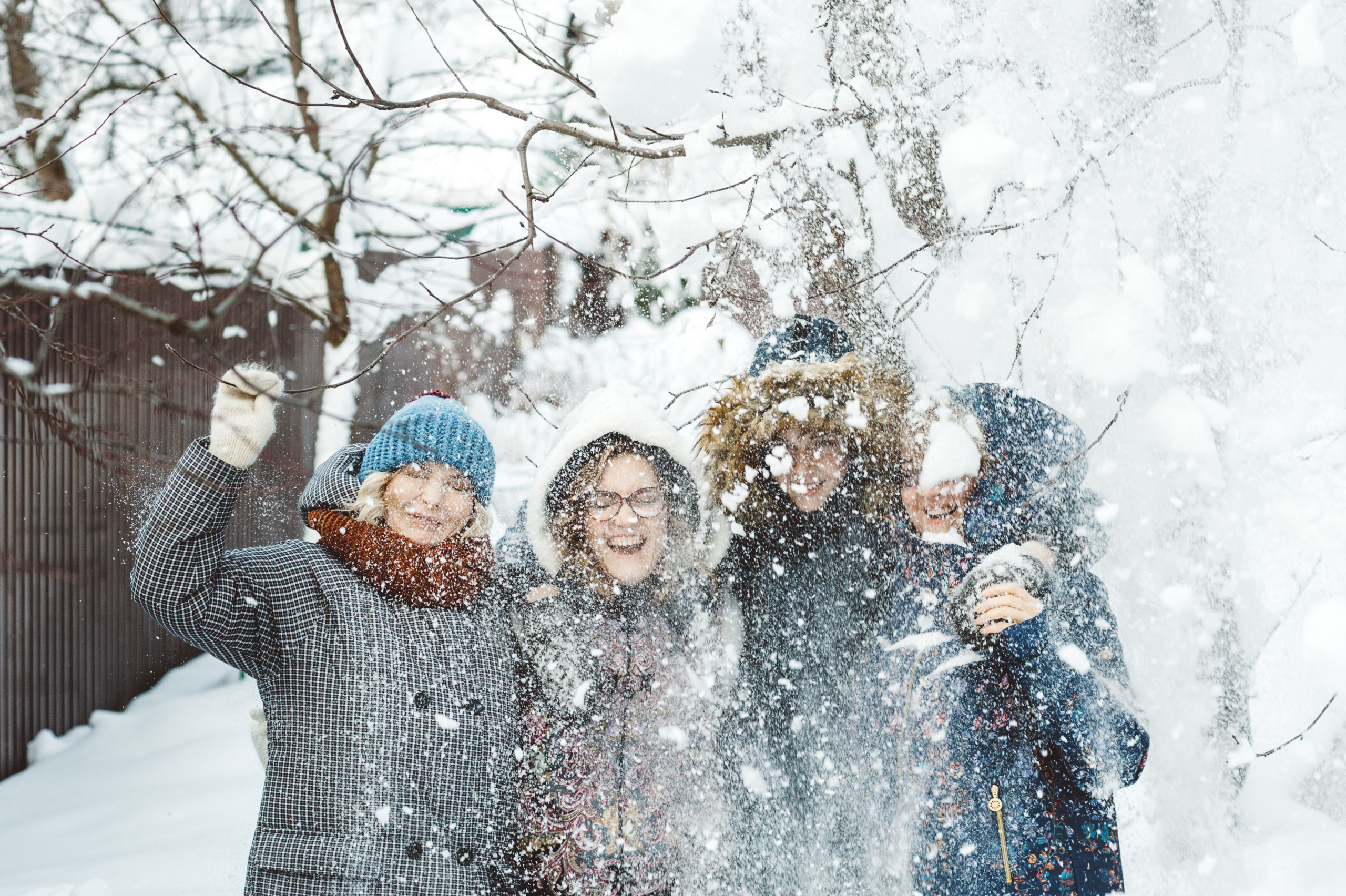 Рождественская семейная фотосессия в Подмосковье. Семейный фотограф в Москве Елена Снегирева