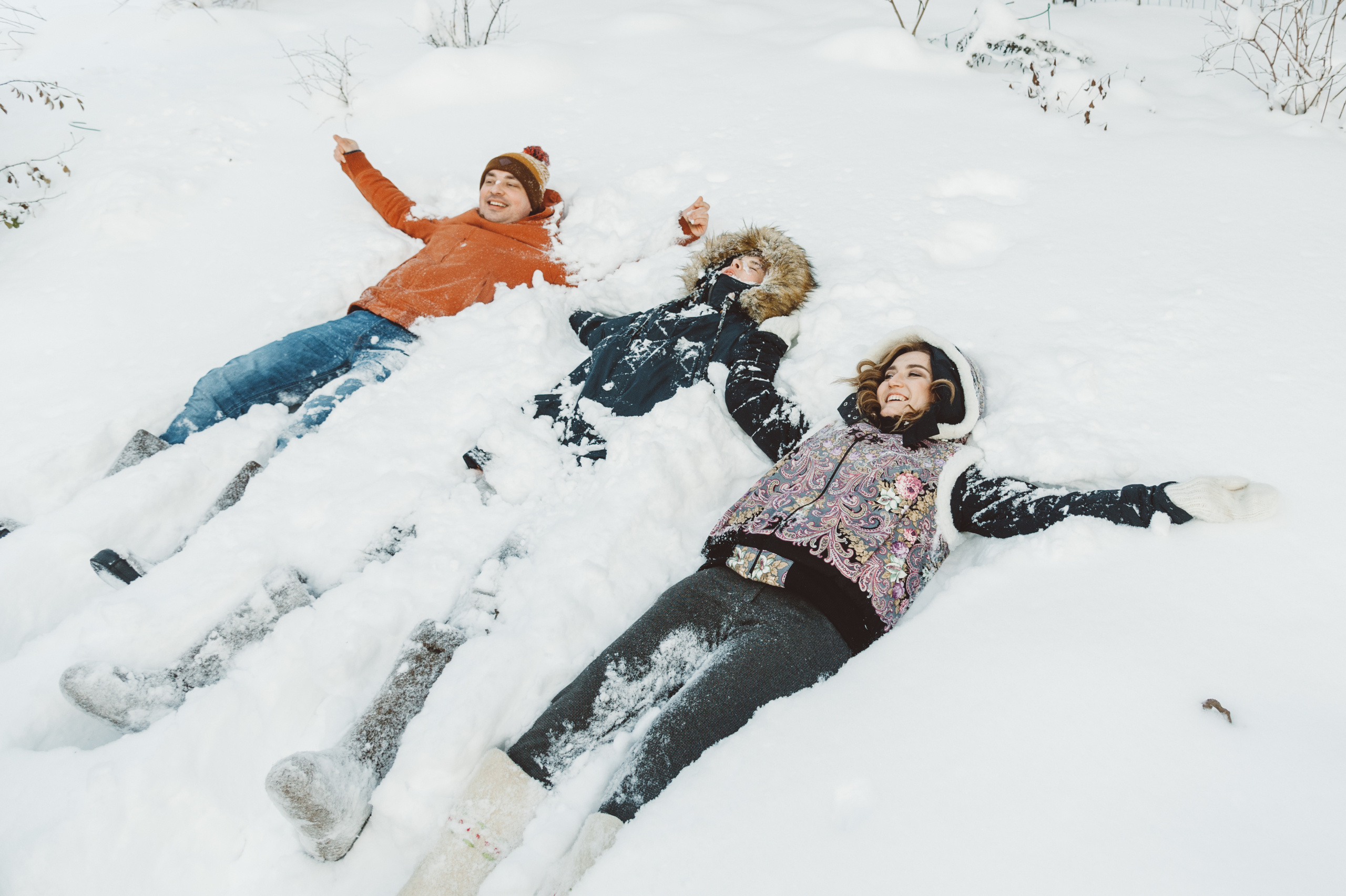 Рождественская семейная фотосессия в Подмосковье. Семейный фотограф в Москве Елена Снегирева