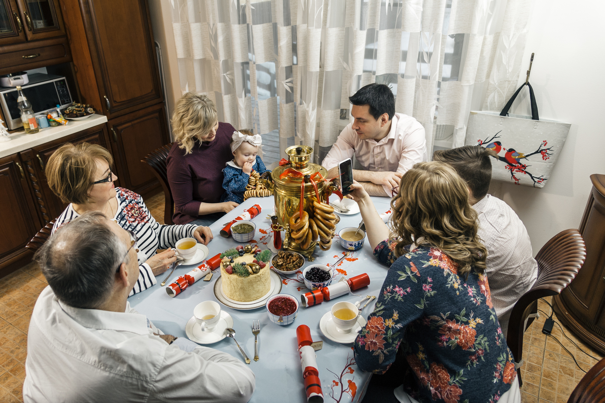 Рождественская семейная фотосессия в Подмосковье. Семейный фотограф в Москве Елена Снегирева