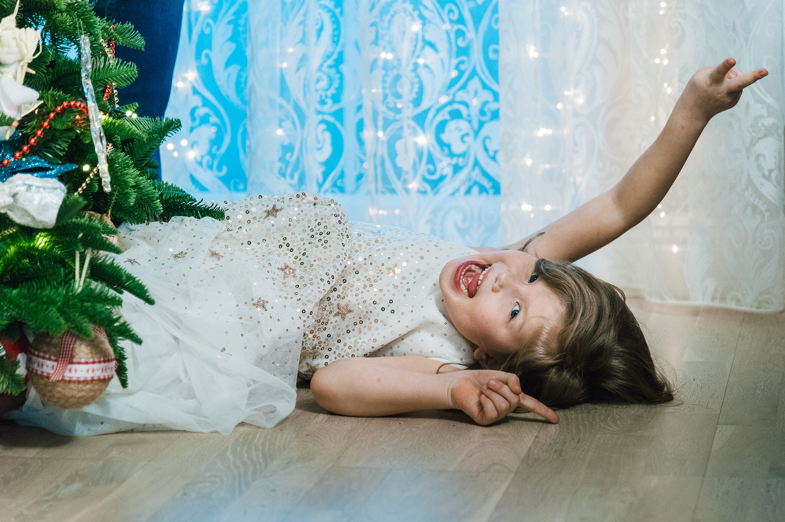 Новогодняя фотосессия дома. Семейный фотограф в Москве Елена Снегирева