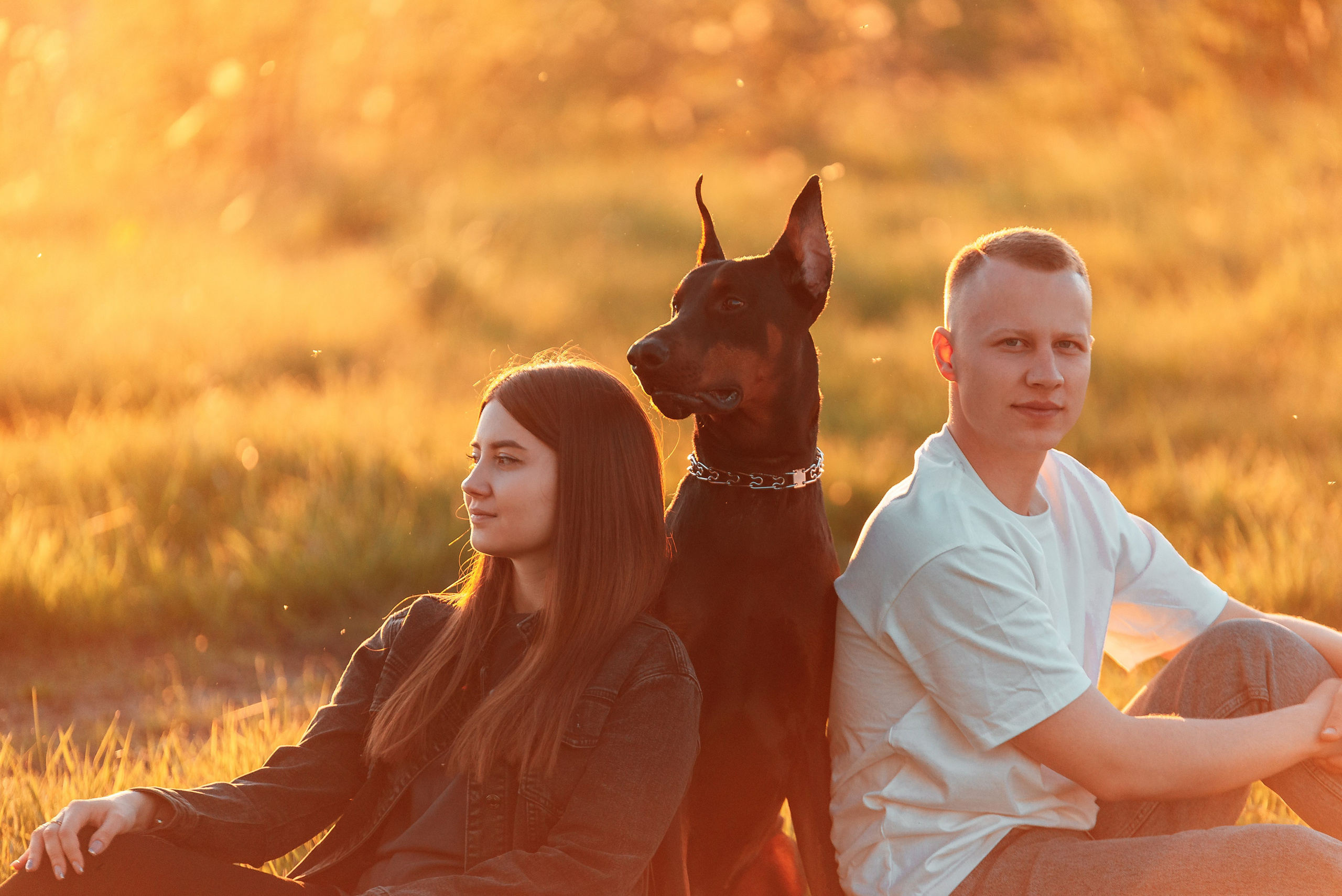 Юля, Андрей и Арес. Фотограф-анималист Анастасия Парфенова|Екатеринбург