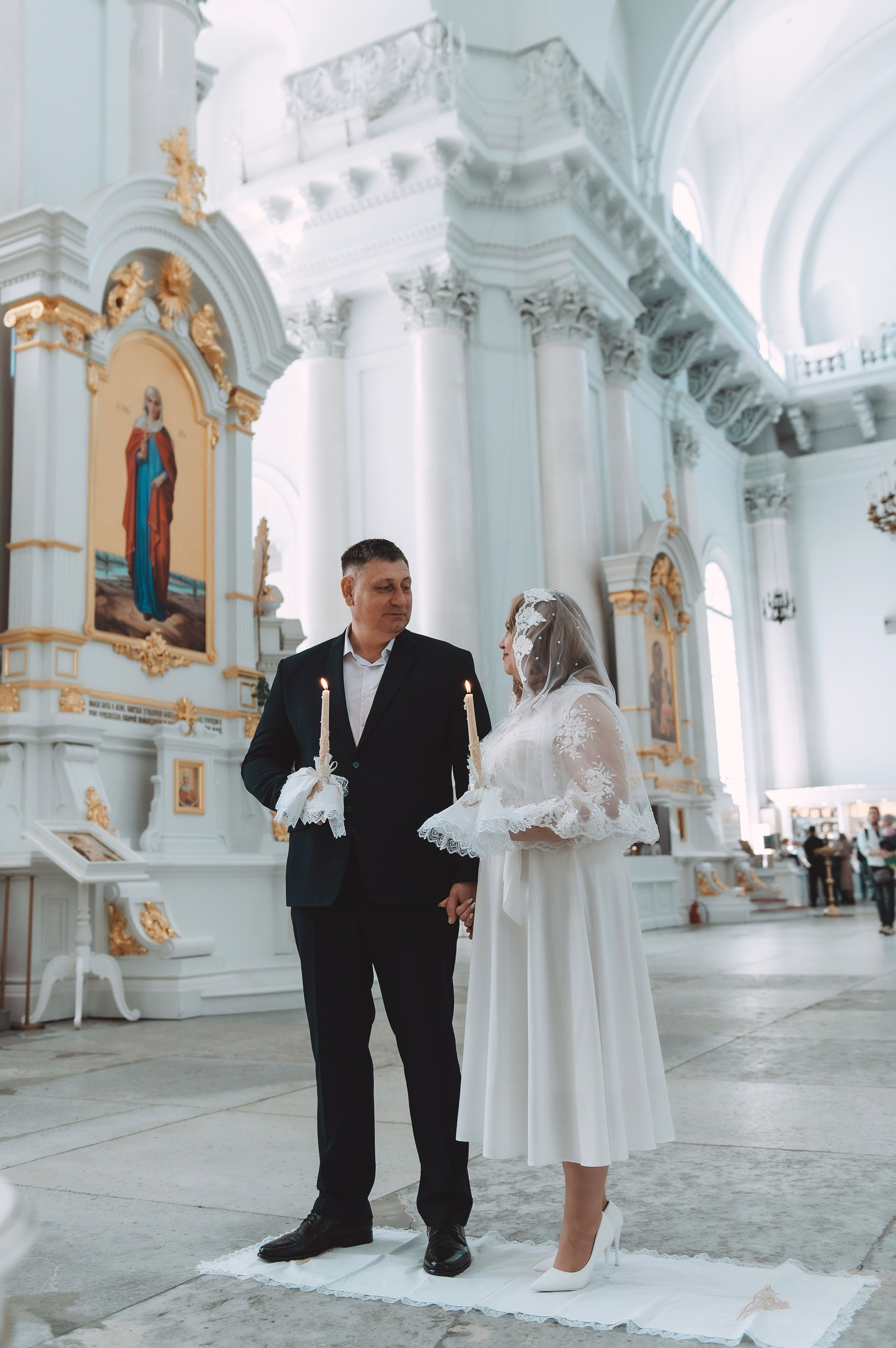 Алена и Сергей. смольный собор. Свадебный и семейный фотограф в Санкт-Петербурге — Мария Черепанова