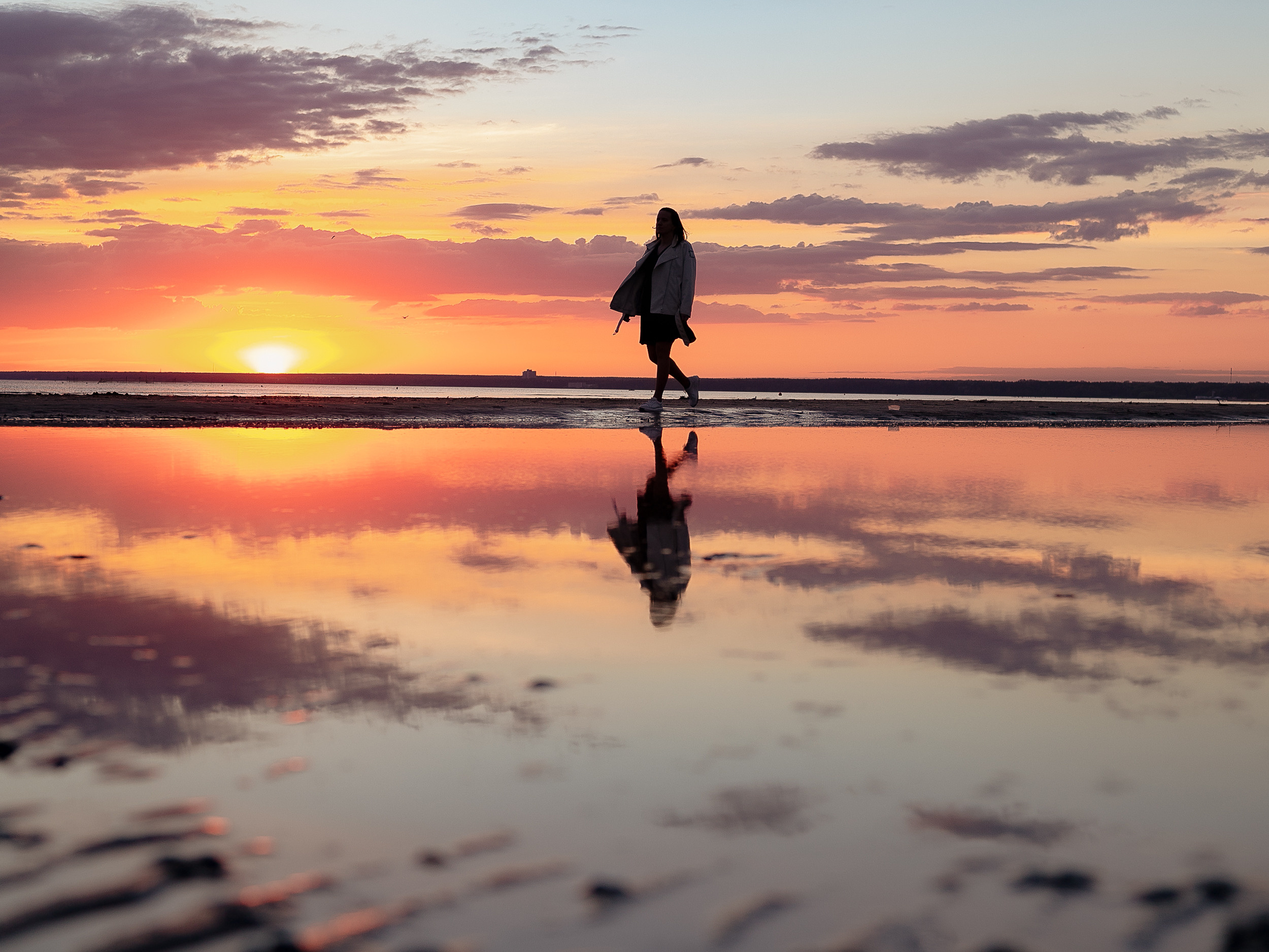 Seagull sunset dress. Home