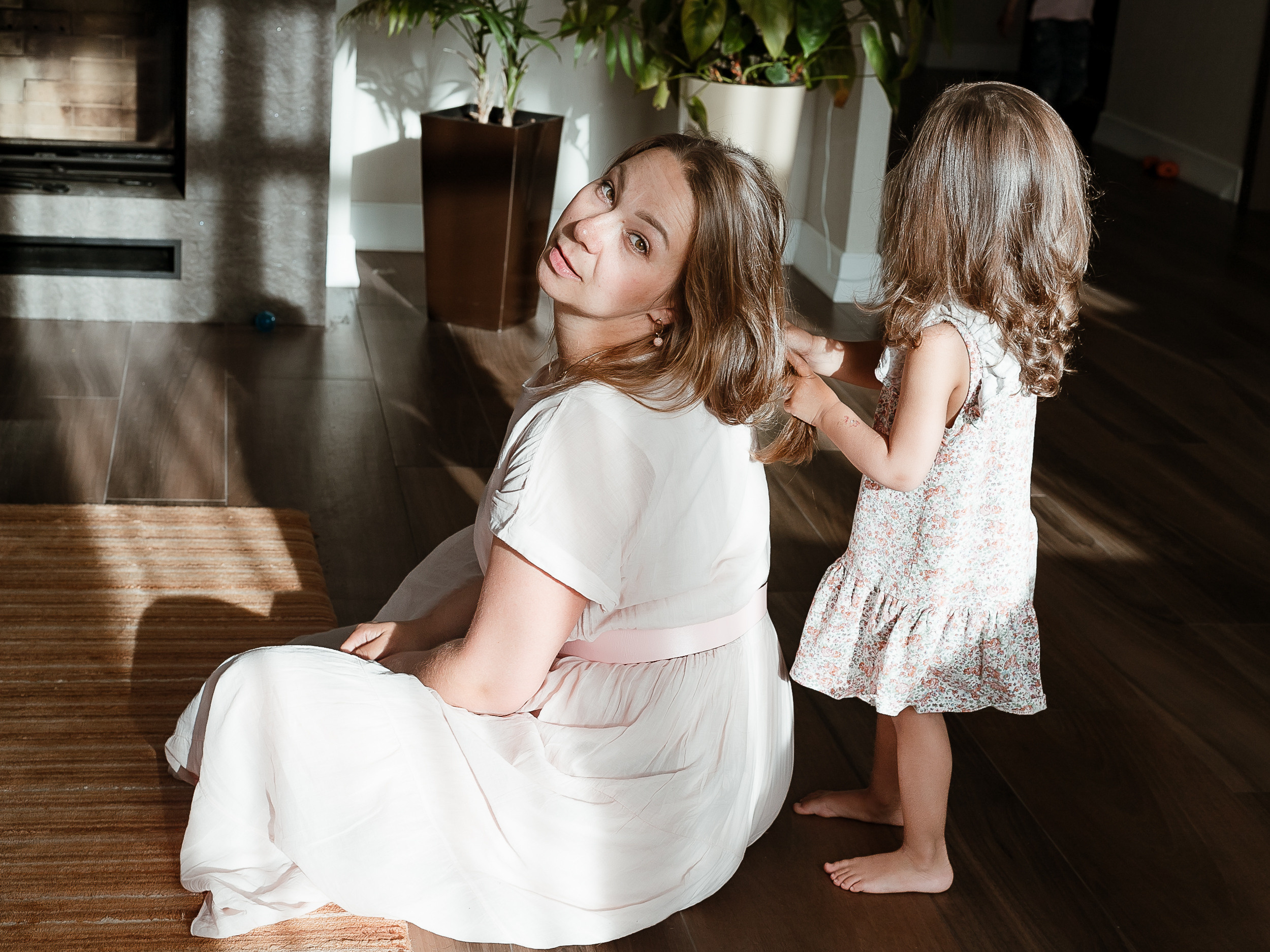 Sofia with brothers. Home