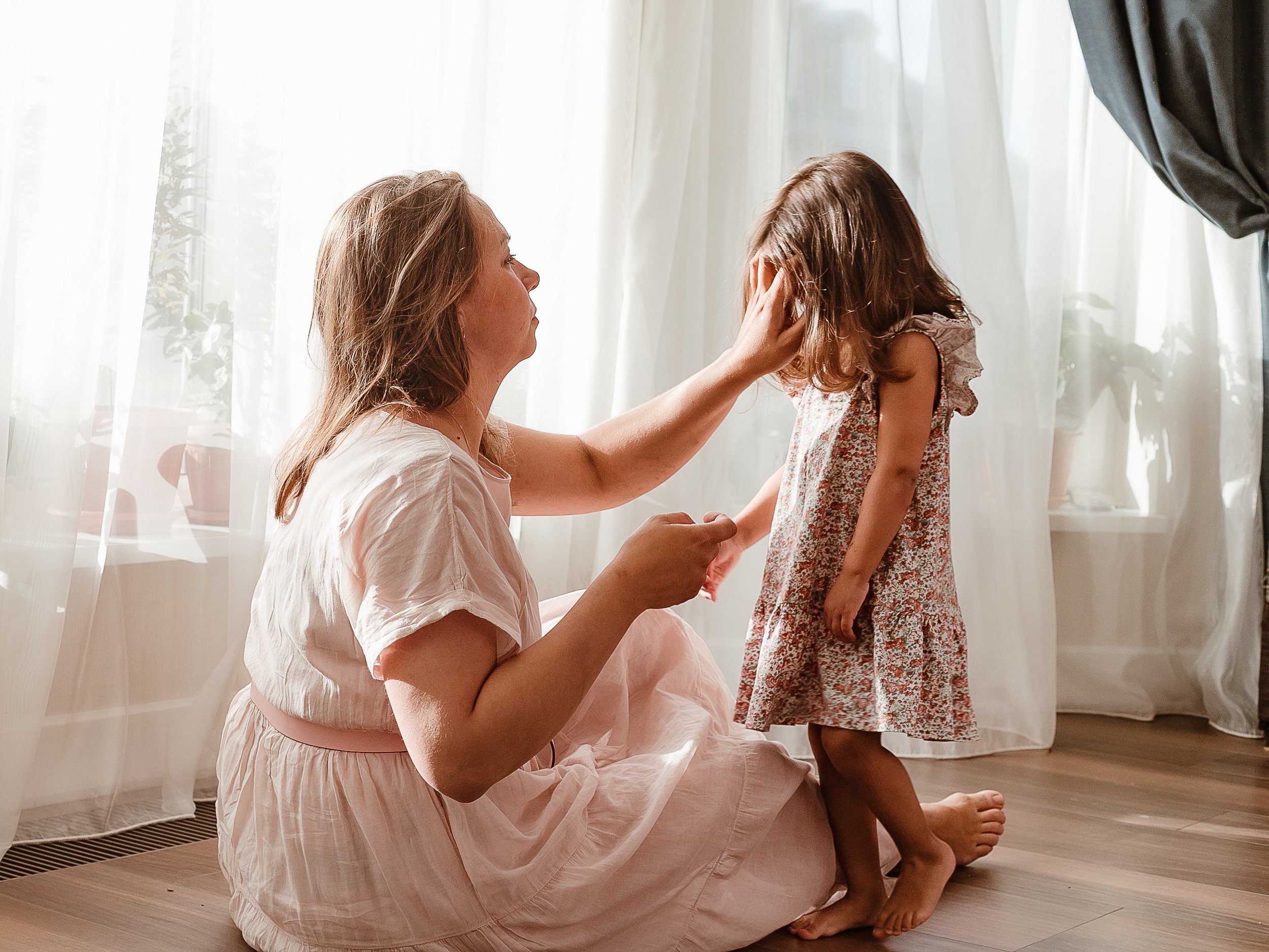 Sofia with brothers. Home