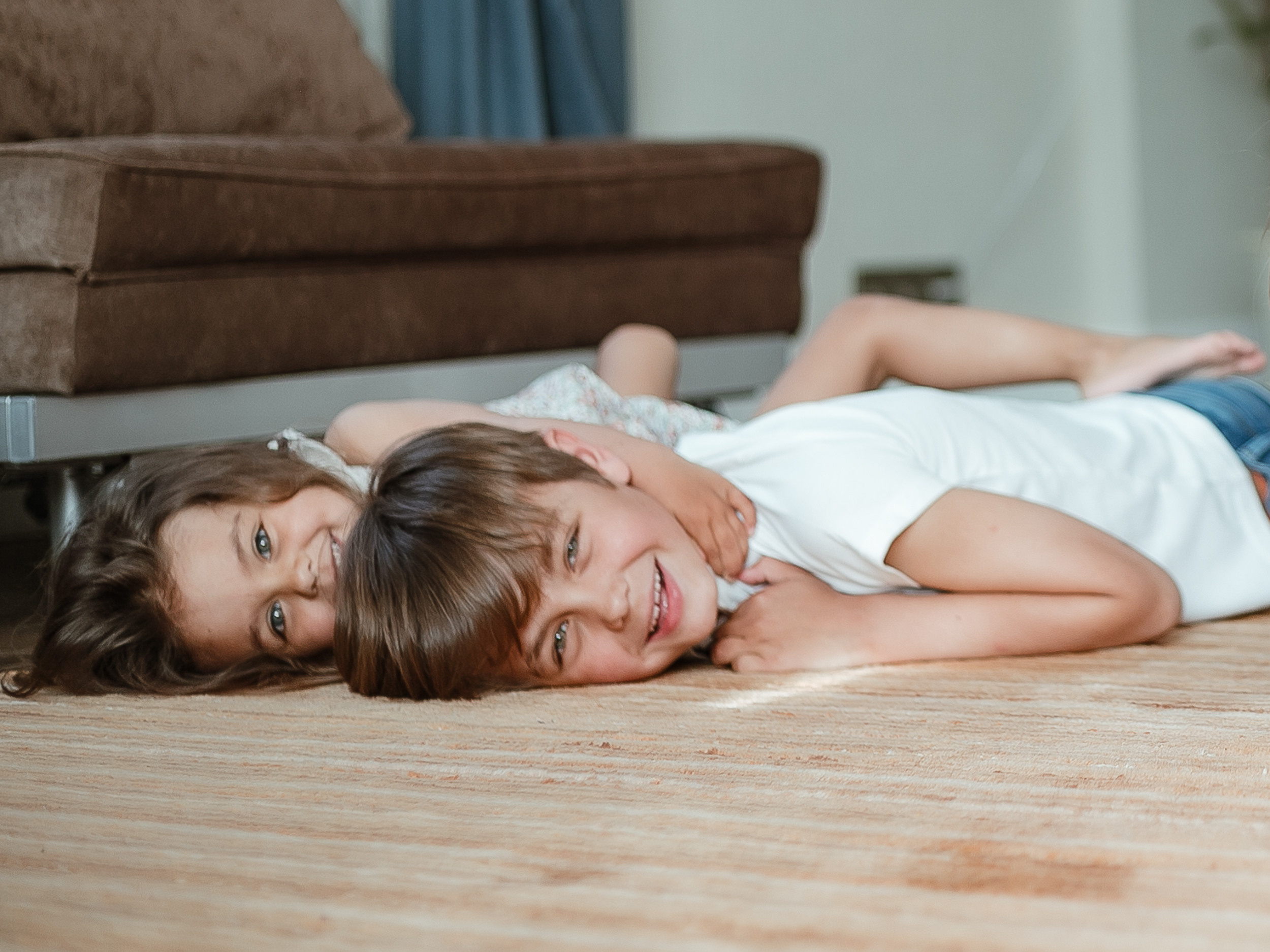 Sofia with brothers. Home