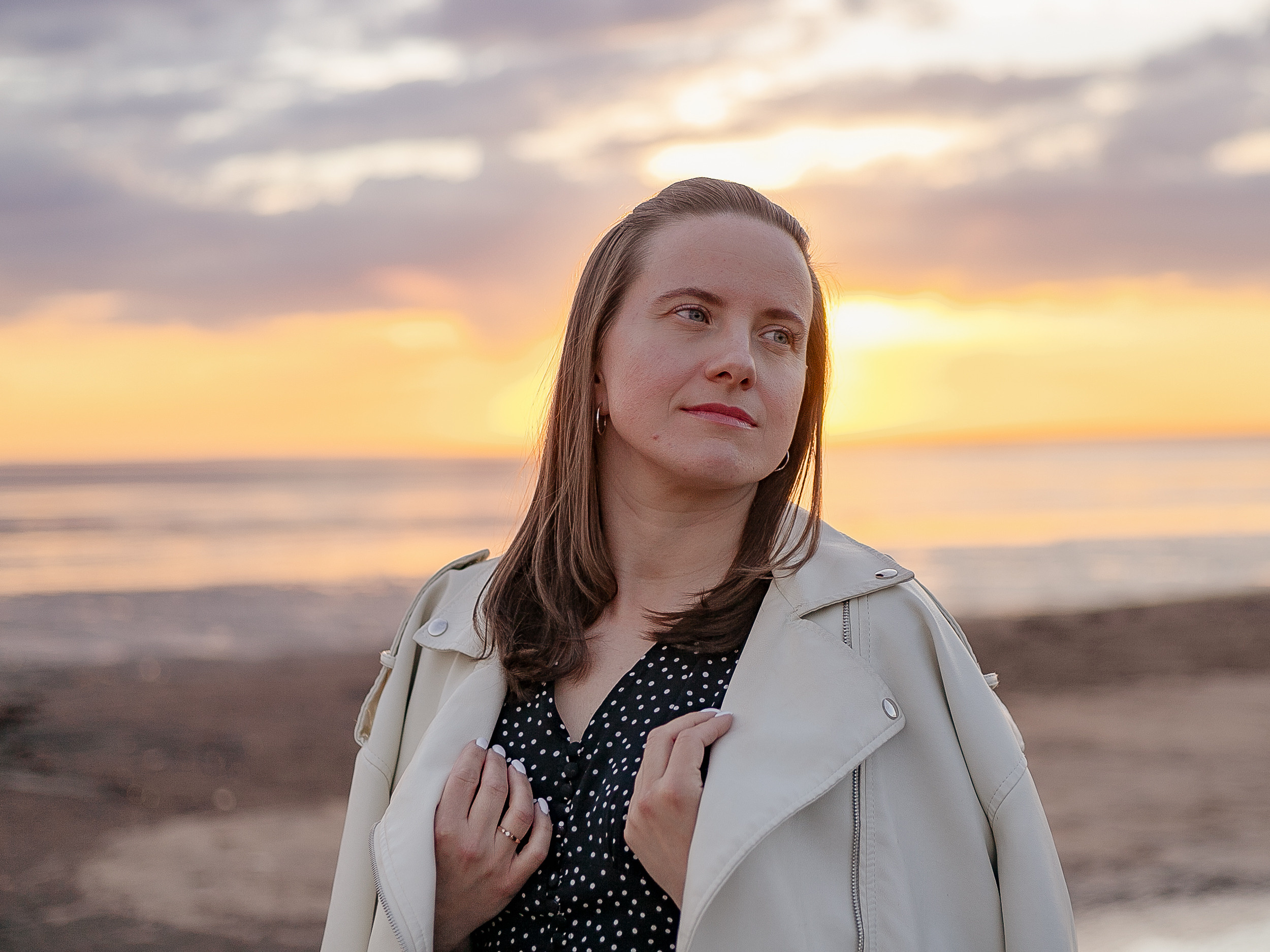 Seagull sunset dress. Home