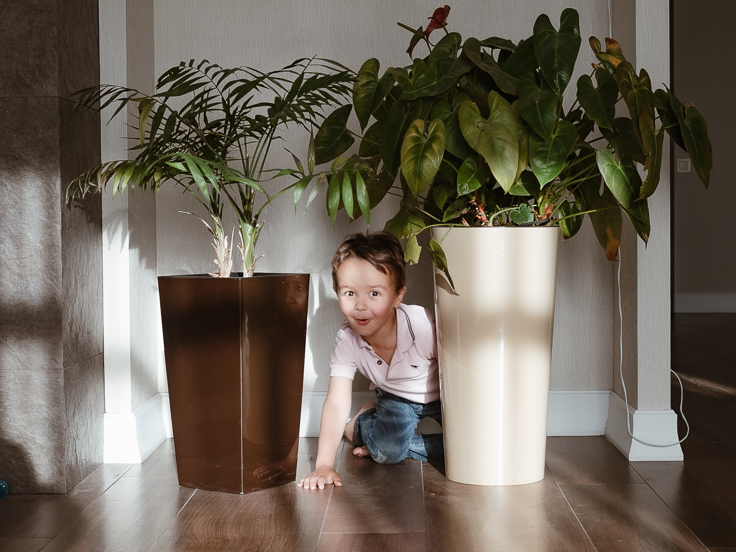 Sofia with brothers. Home