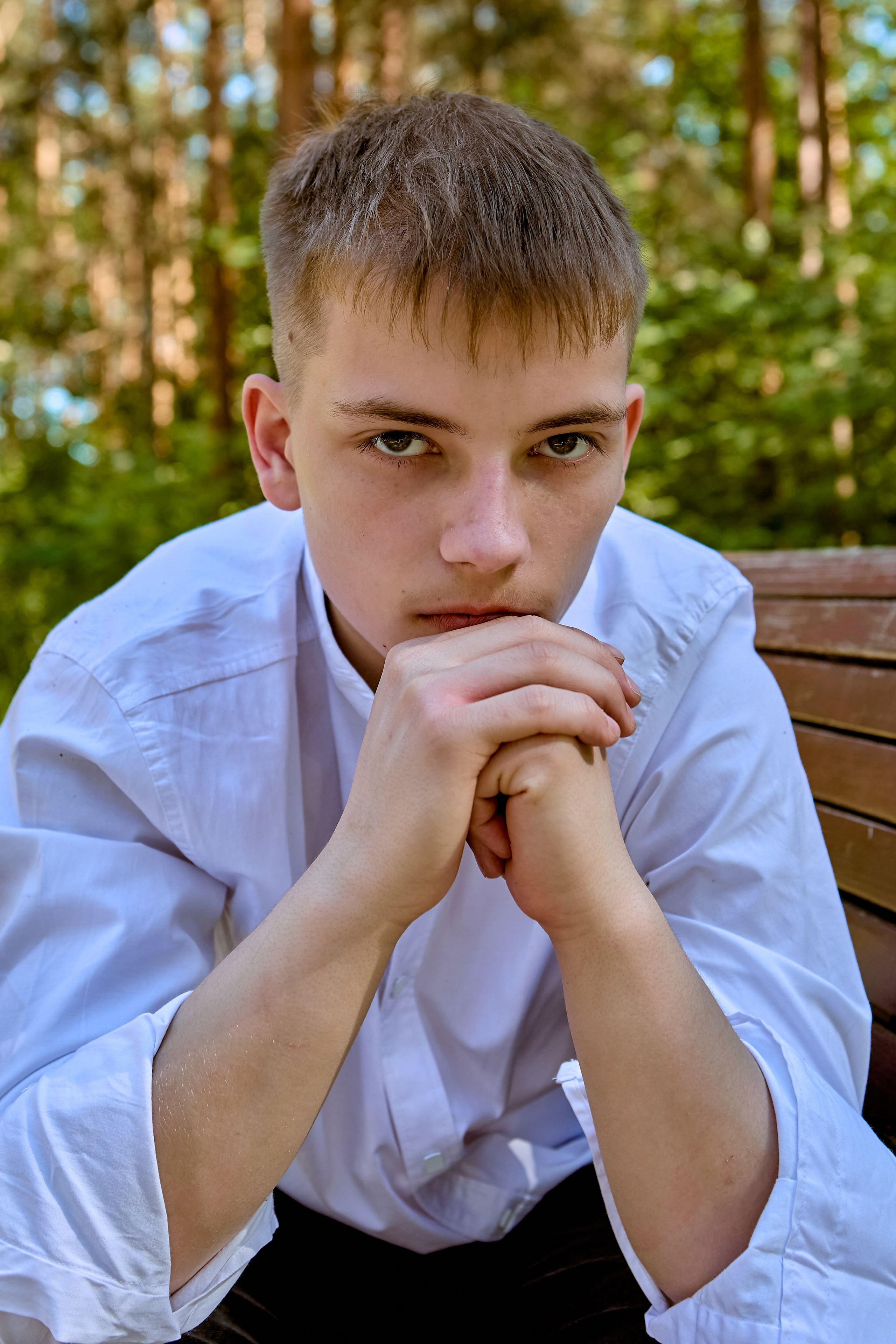 Искренний взгляд юного ученика, наполненный светом и теплом, кадр Николая Голованова, г. Дзержинск.