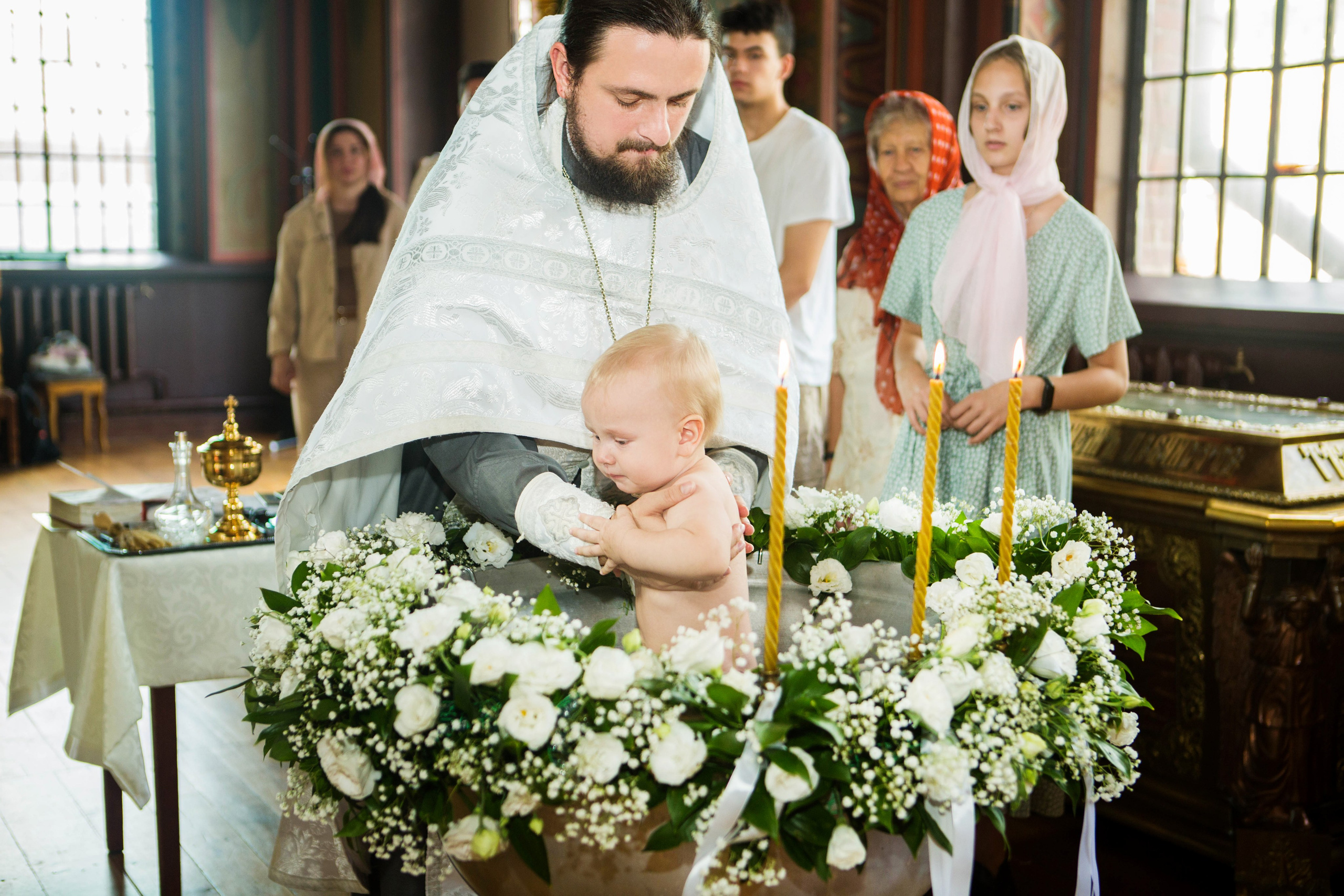 Крещение Юрия. Свято-Троицкий Собор. Свадебный семейный и детский фотограф в Краснодаре Карина Федоровская