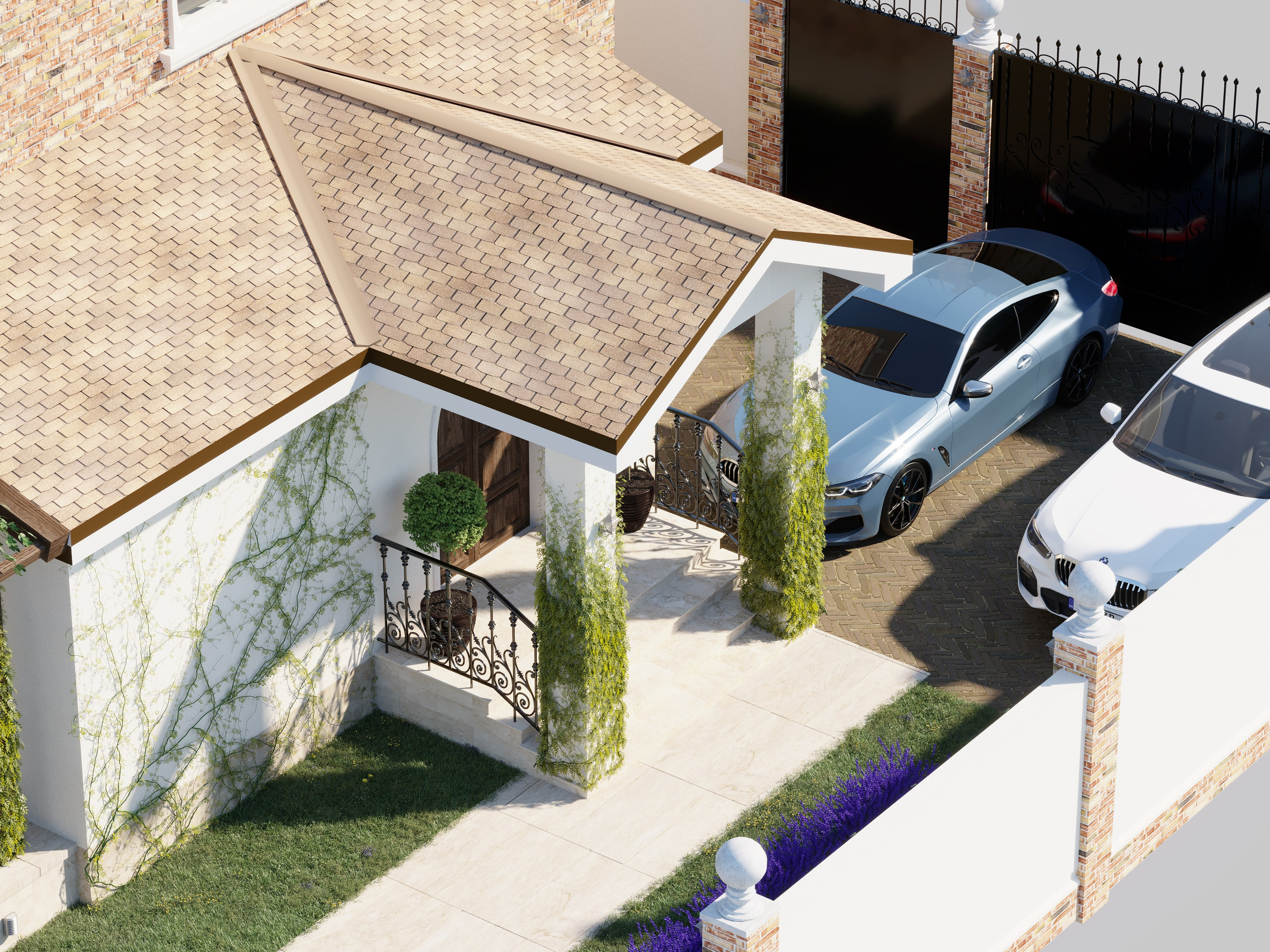 Cottage in Goryachy Klyuch. 3D INTERIOR AND ARCHITECTURE VISUALIZATION