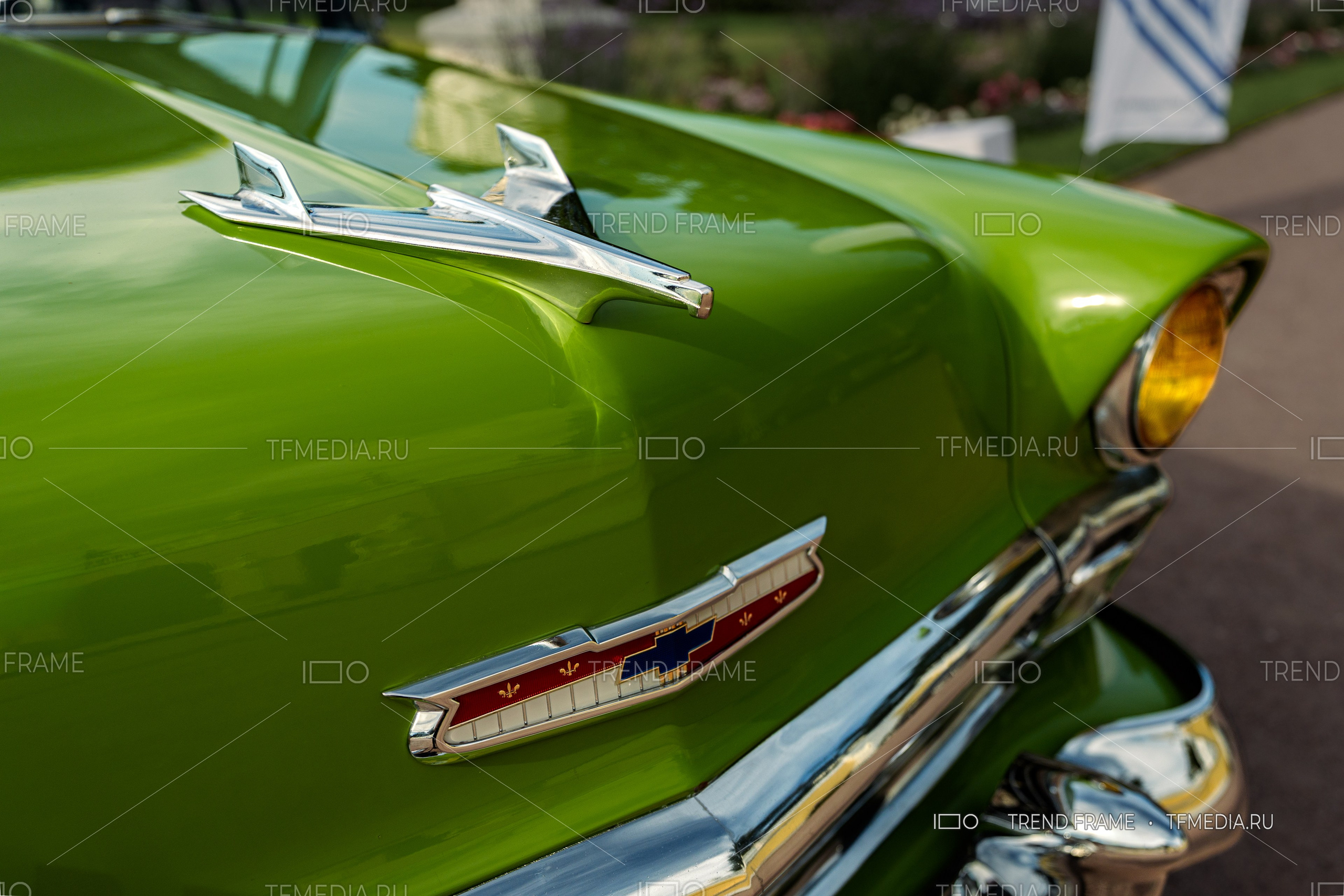 Chevrolet Bel Air — детали кузова и хром, ретро авто