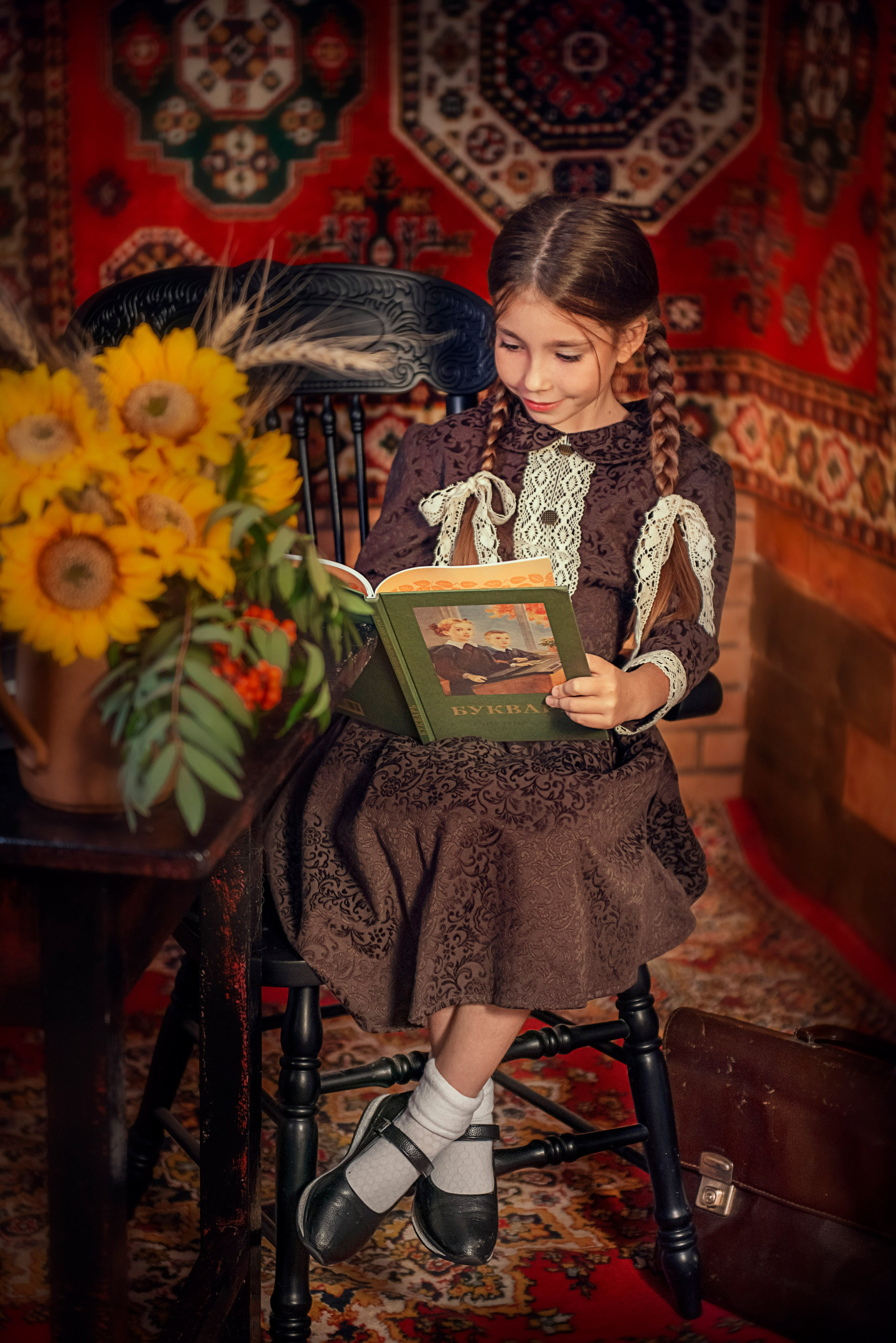 Ретро школьники. Татьяна Гойда портретный и семейный фотограф Ленск. Выпускные альбомы