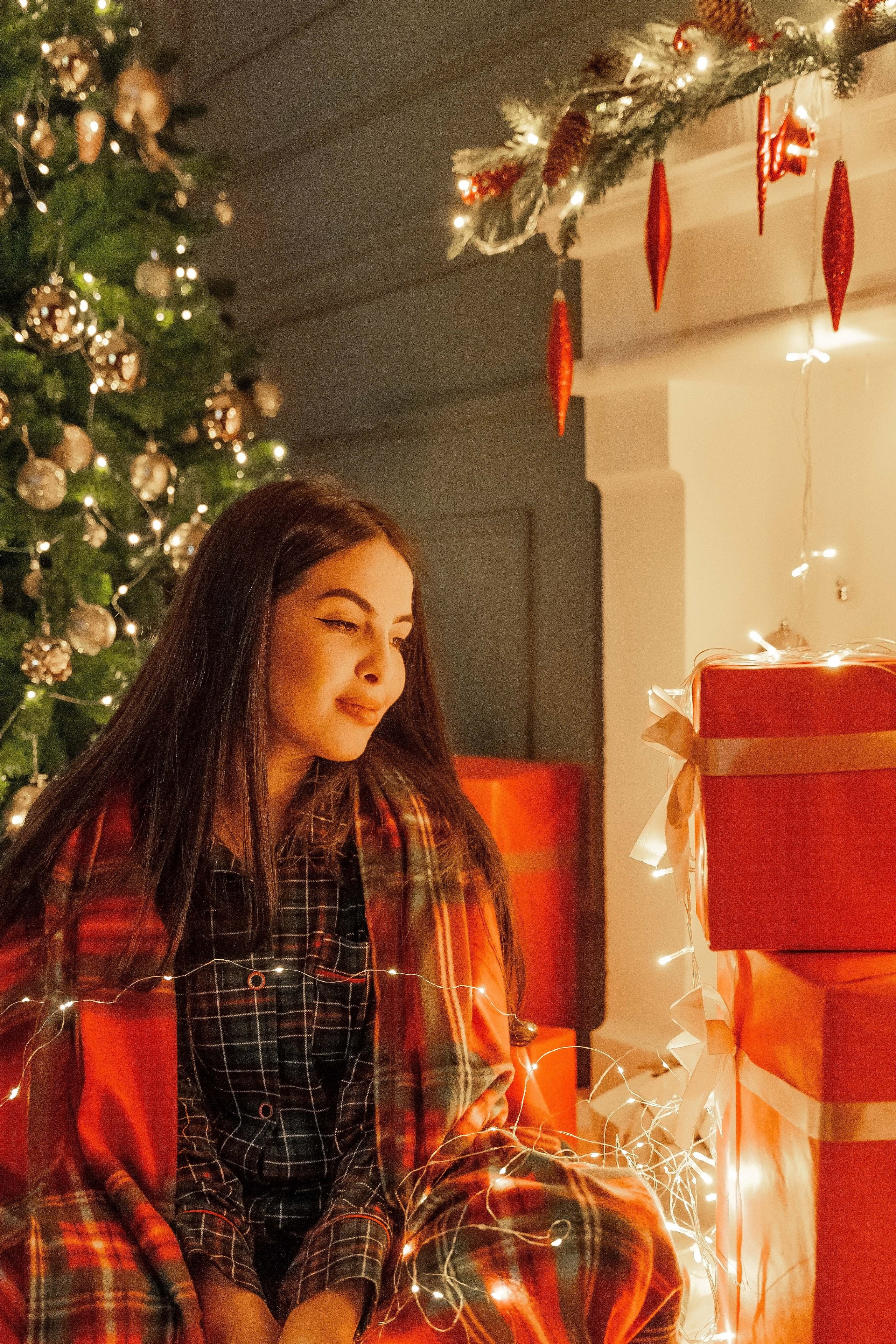 Женская новогодняя фотосессия. Профессиональный фотограф Ковалева Олеся