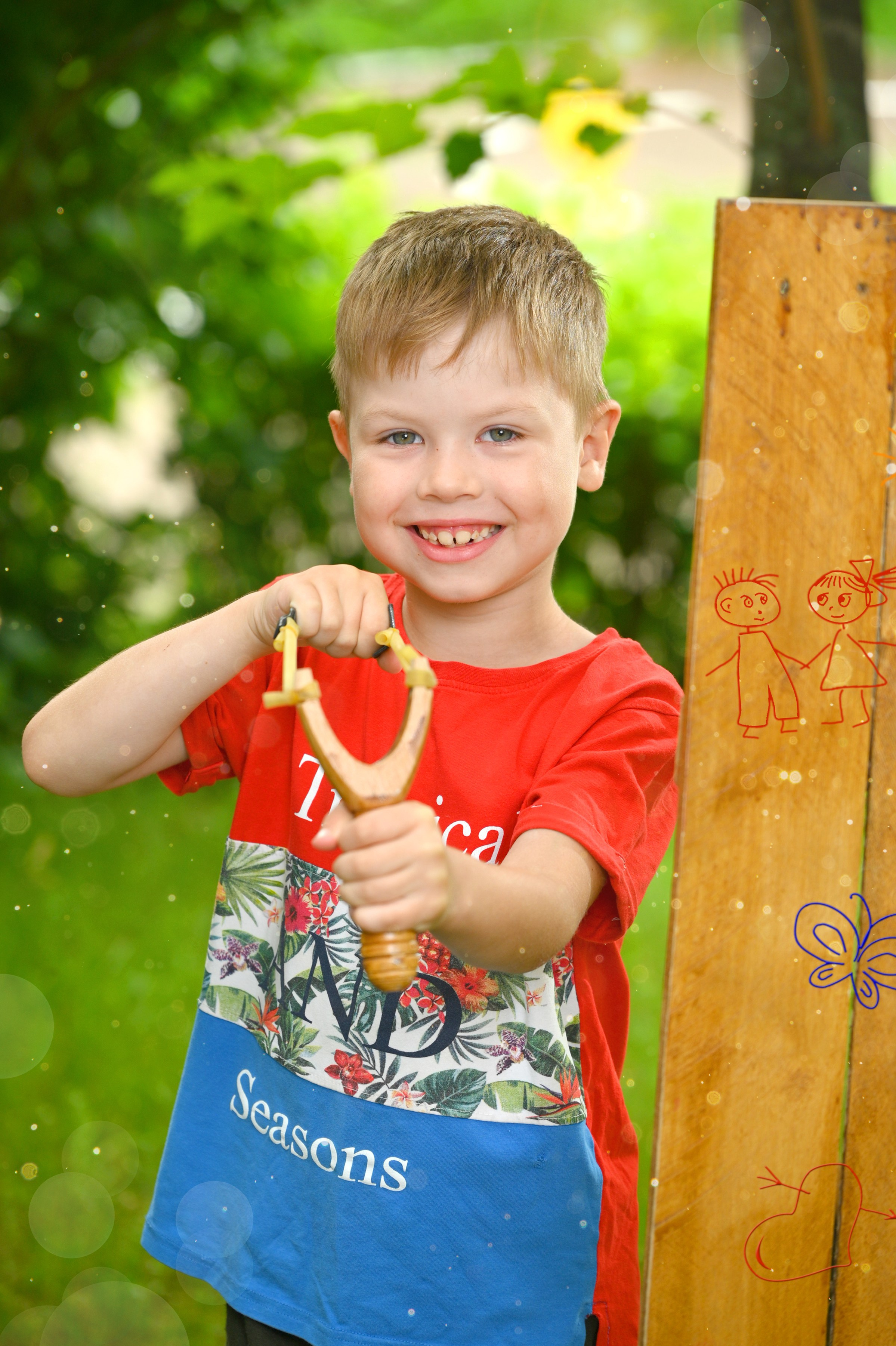 Ловец бабочек. ФотоАрт