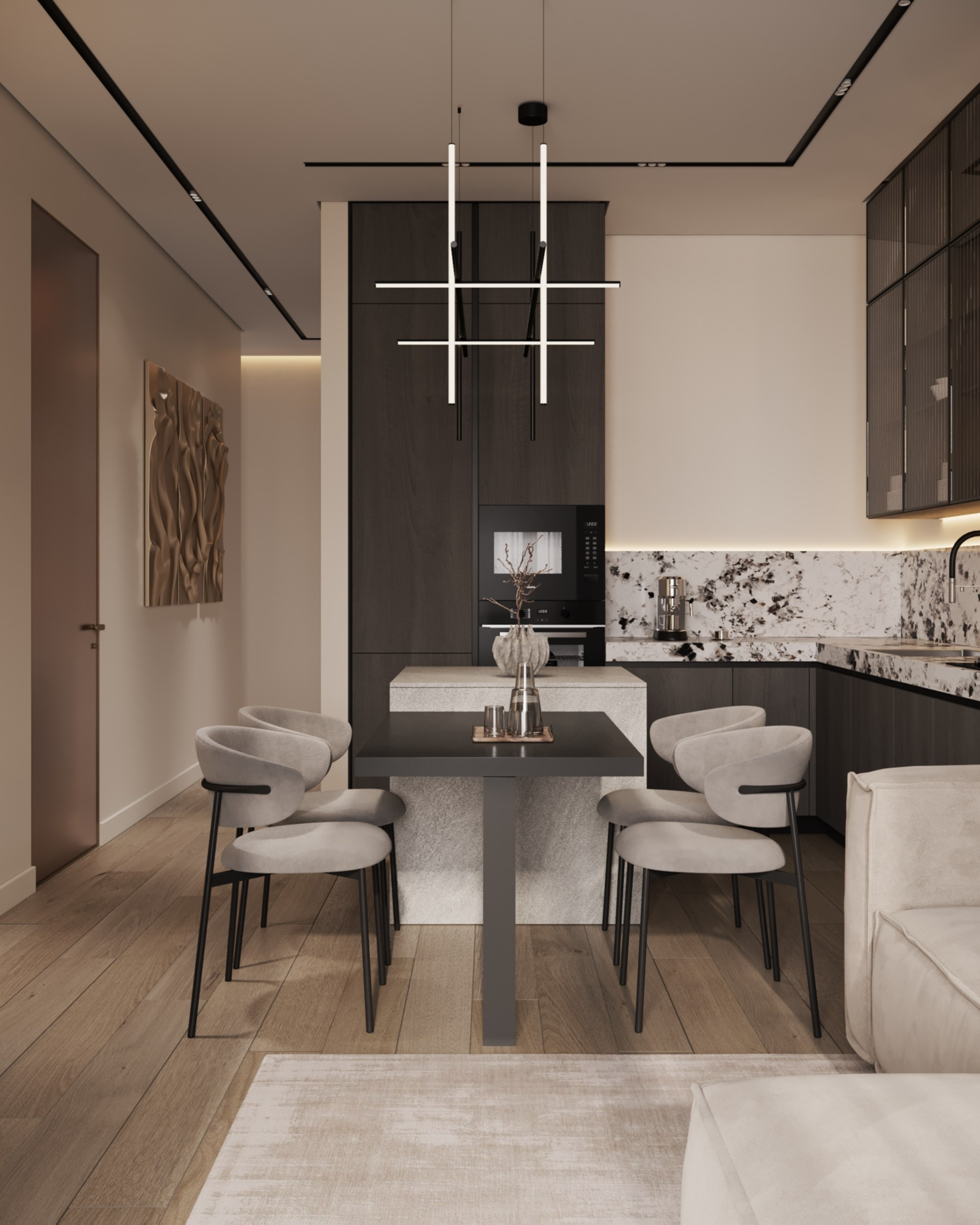 ЖК Русская Европа | 85 м² | 2026. 3D Визуализация интерьера