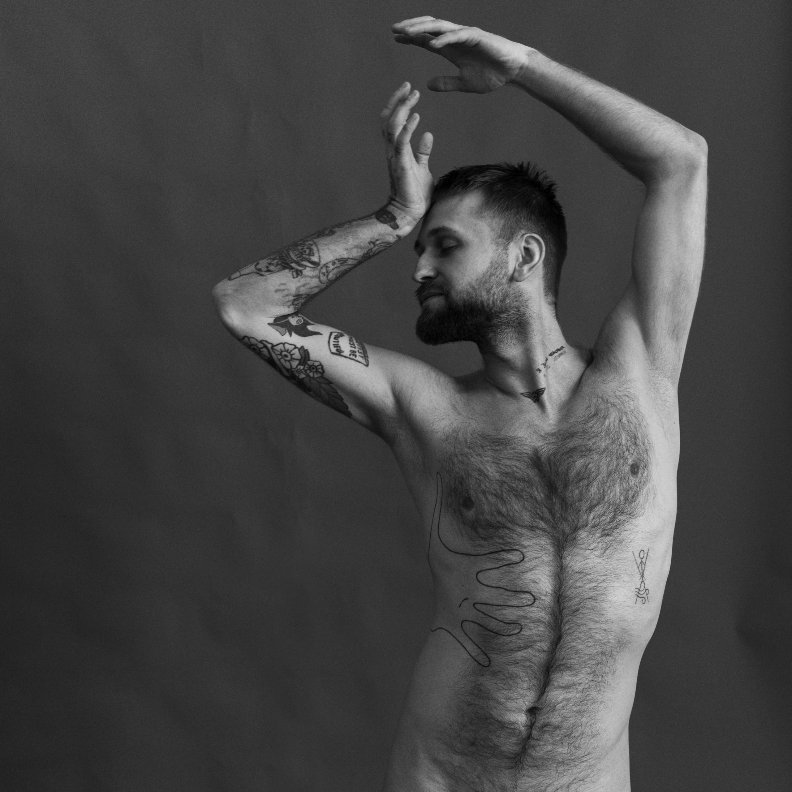 Мужская съёмка ню. Фотограф Елизавета Потешкина