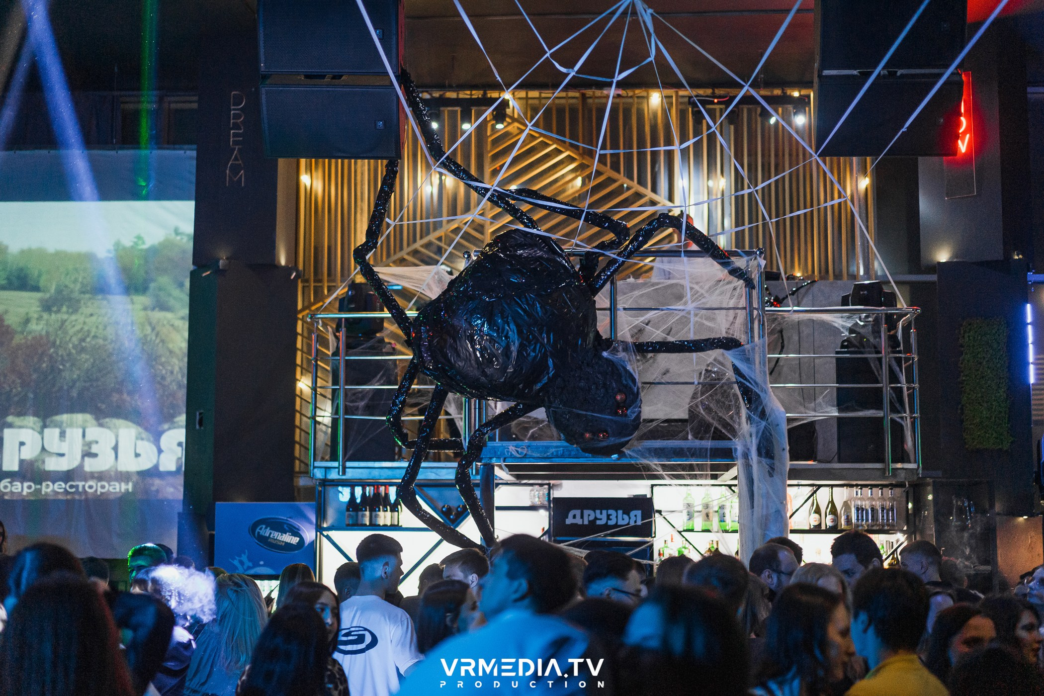 Halloween ARACHNOPHOBIA в баре «Друзья»