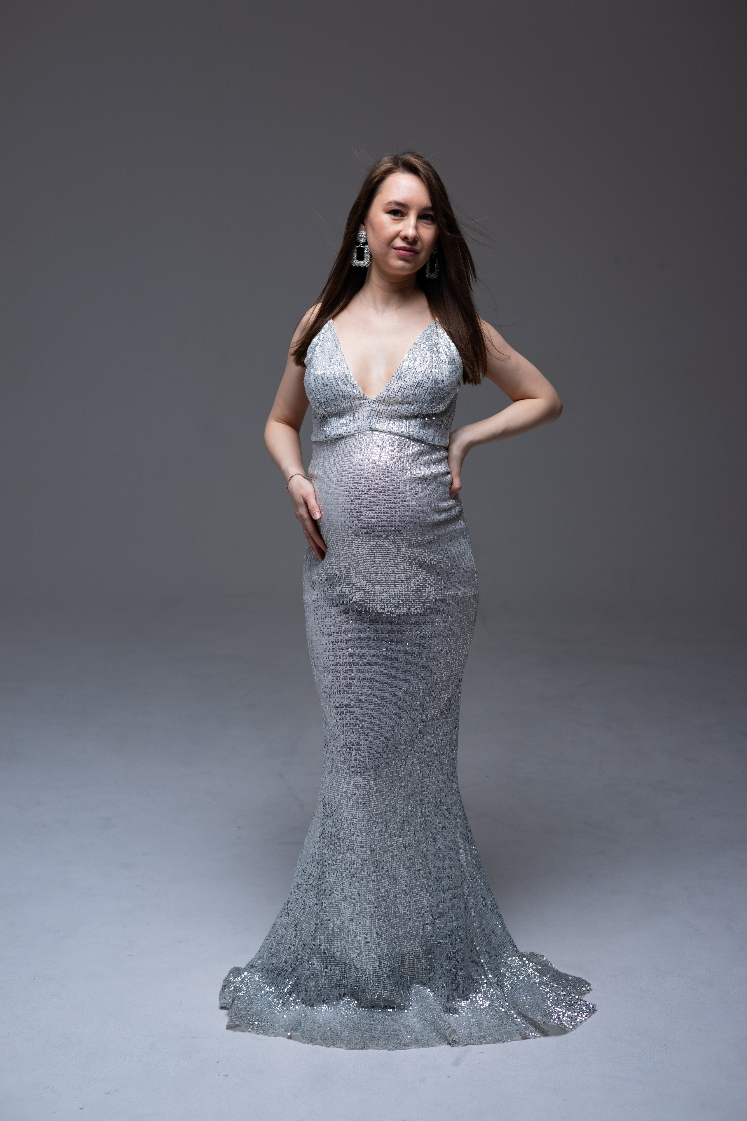 Серебристая рыбка в паетках на прокат в Казани. Профессиональный Фотограф в Казани Яна Забелина