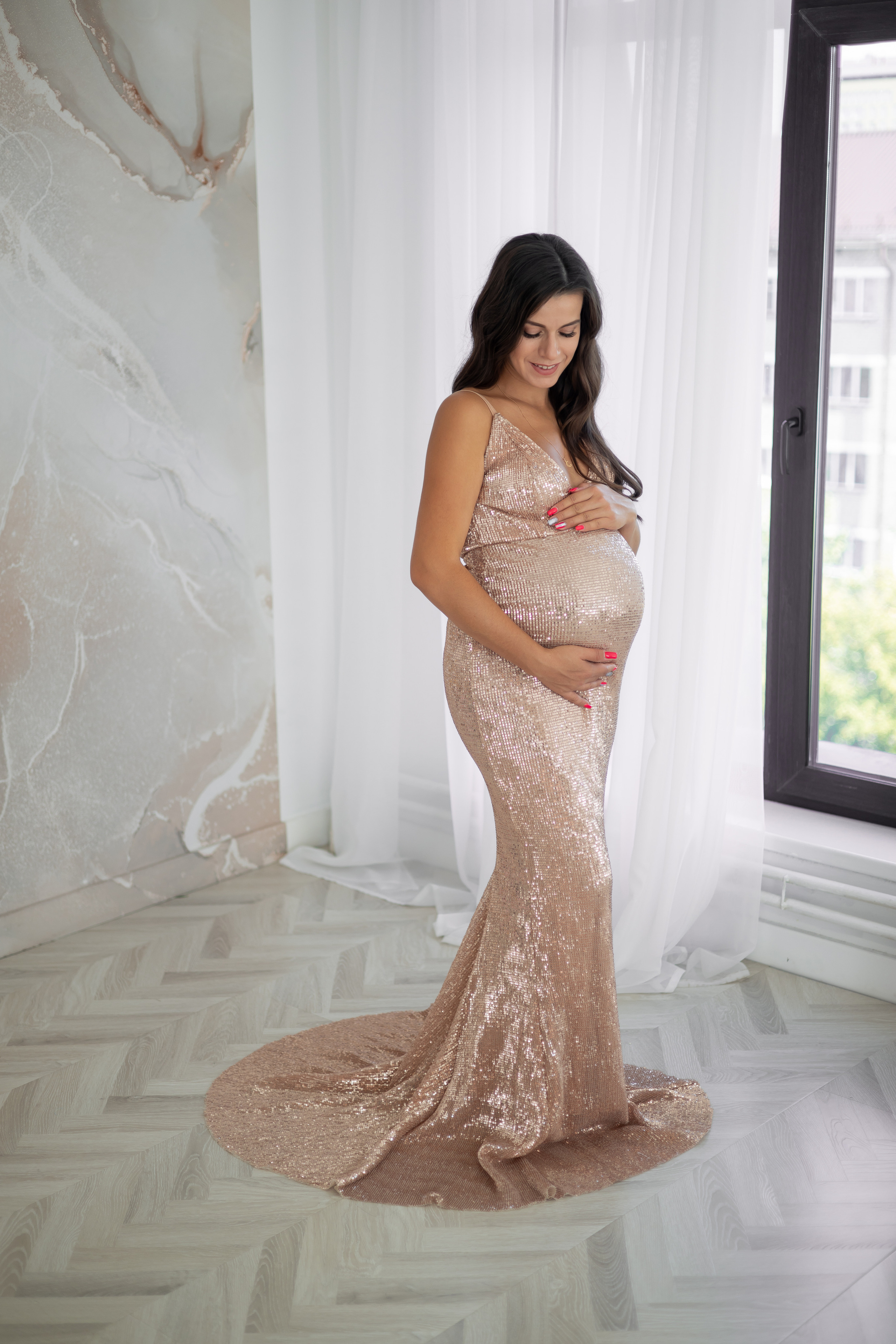 Золотистая рыбка в паетках на прокат в Казани. Профессиональный Фотограф в Казани Яна Забелина