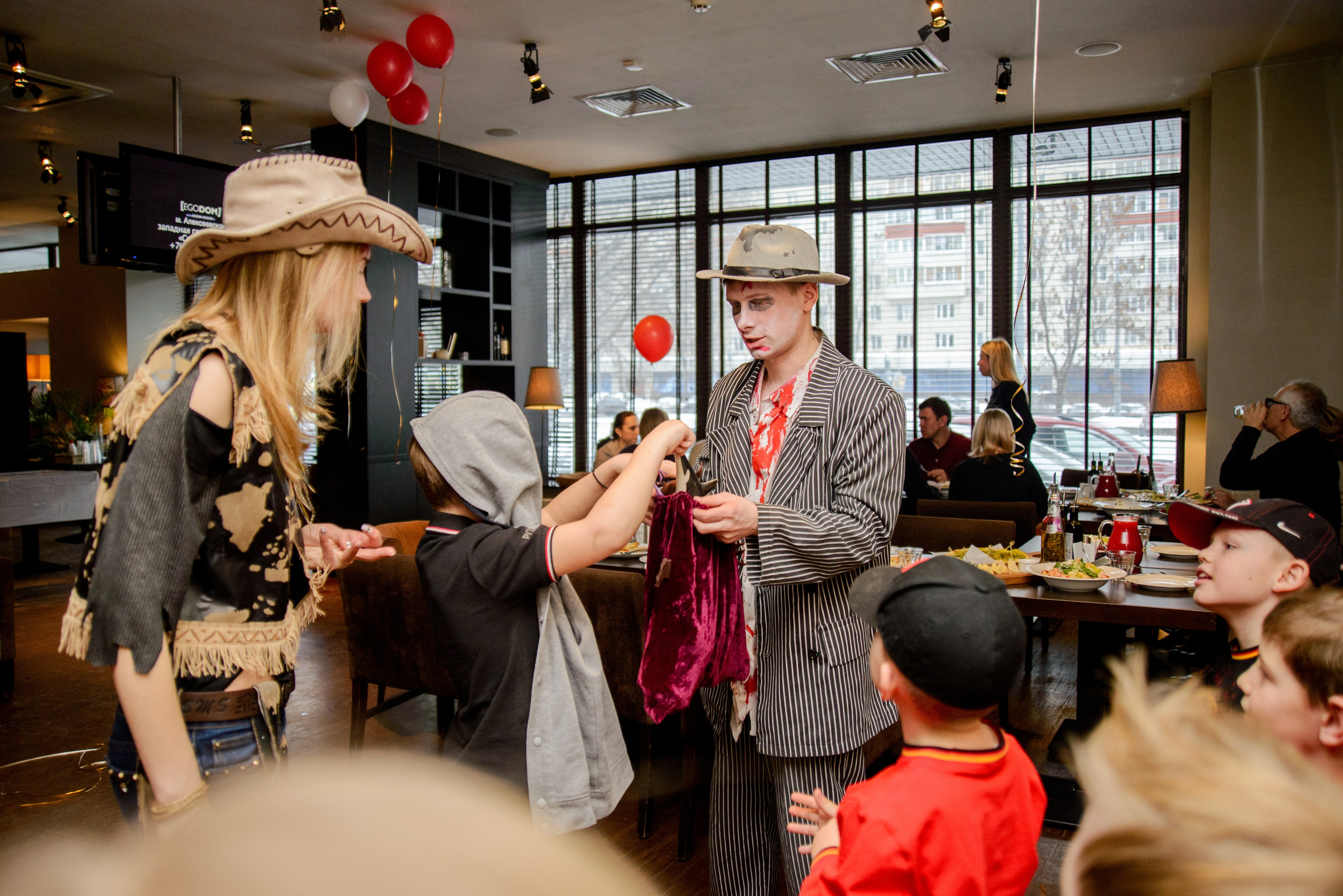 Детский день рождения в ресторане