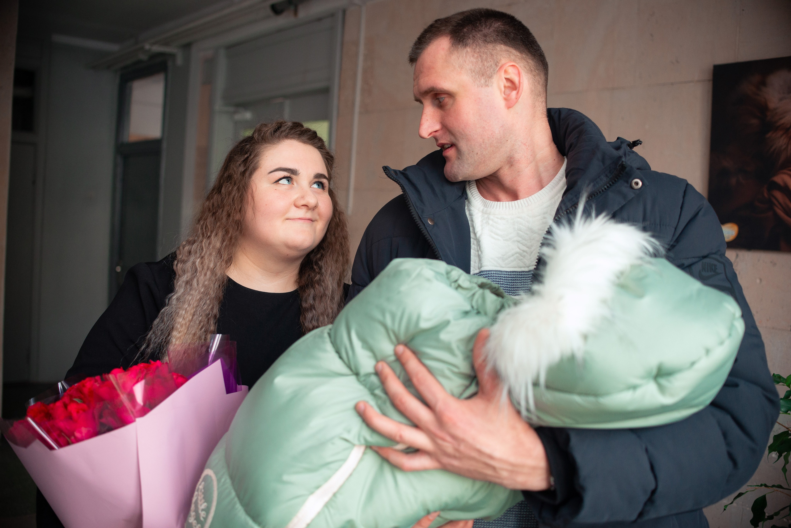 Выписка Алины 1 РД. Семейный фотограф на выписку из роддома и крещение Минск Настя Гришук