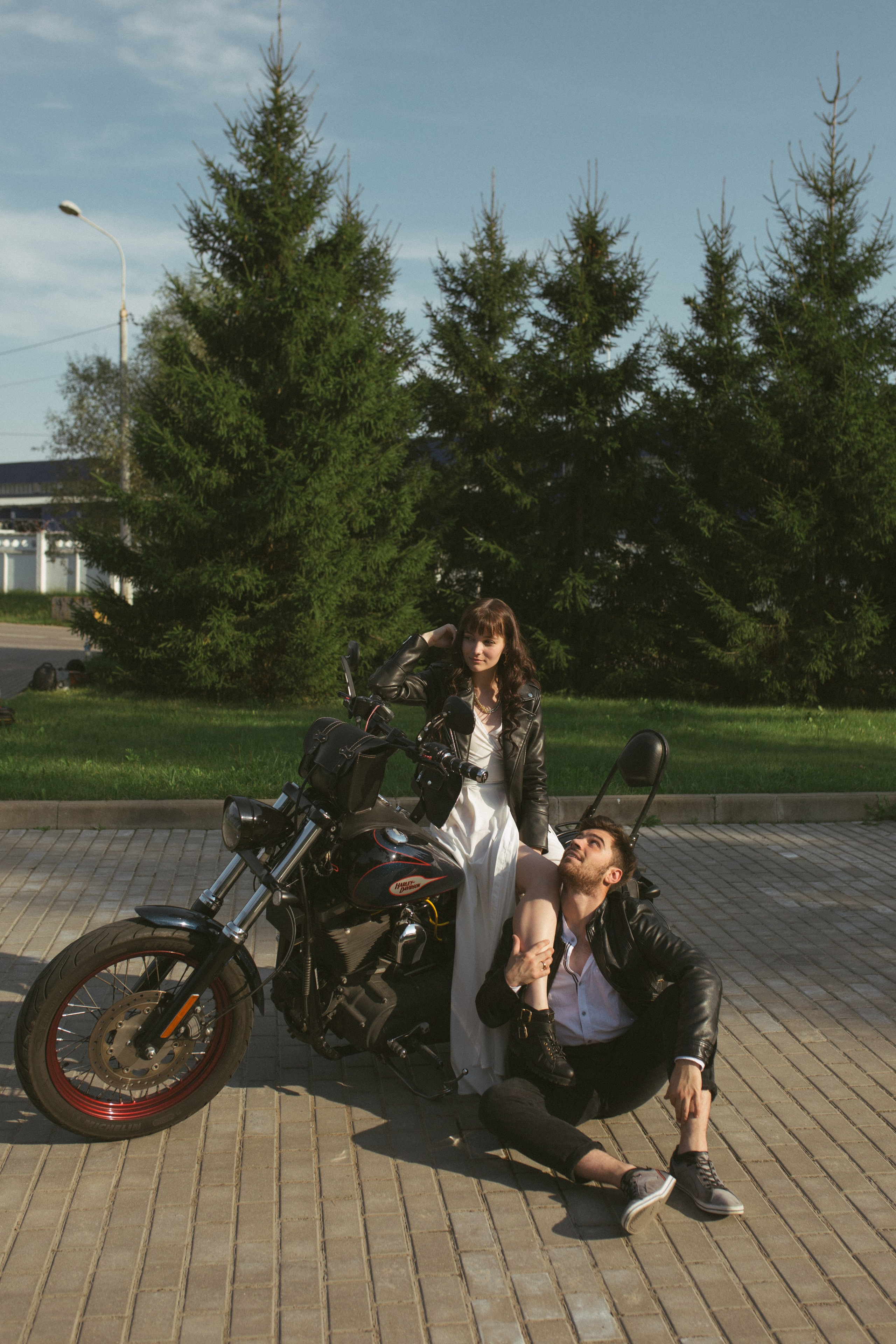 Love story с мотоциклом. Фото Радости. Свадебный и семейный фотограф в Москве Юлия Самойлова