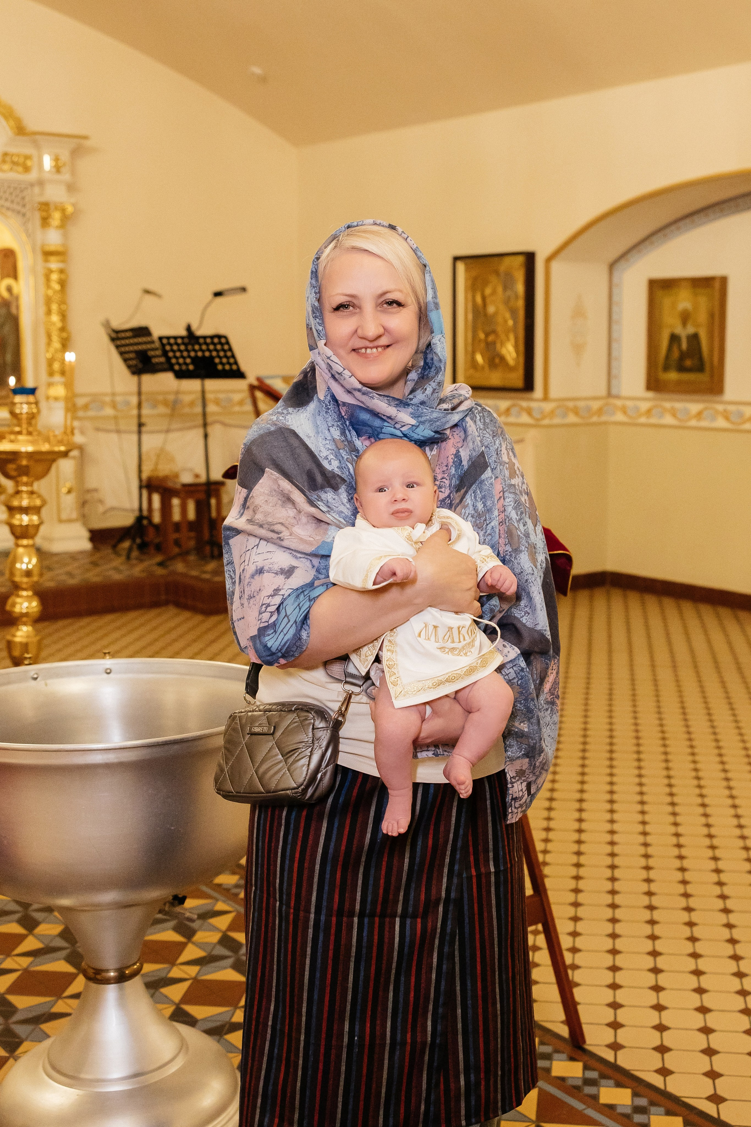 Таинство Крещения Максима и Александра. Храм Покрова Пресвятой Богородицы