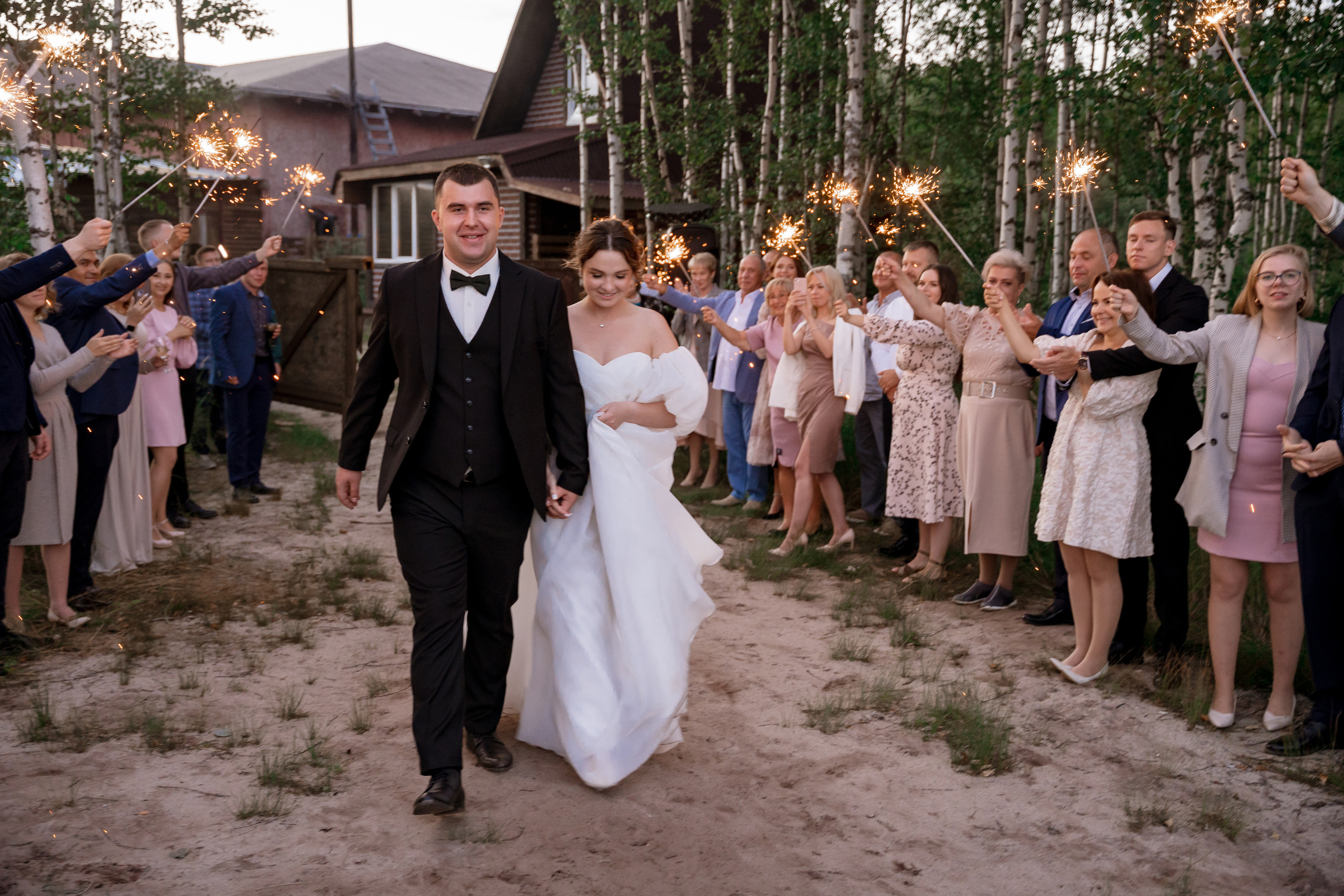 Свадебная фотосессия на базе отдыха Лесная купель в Архангельске