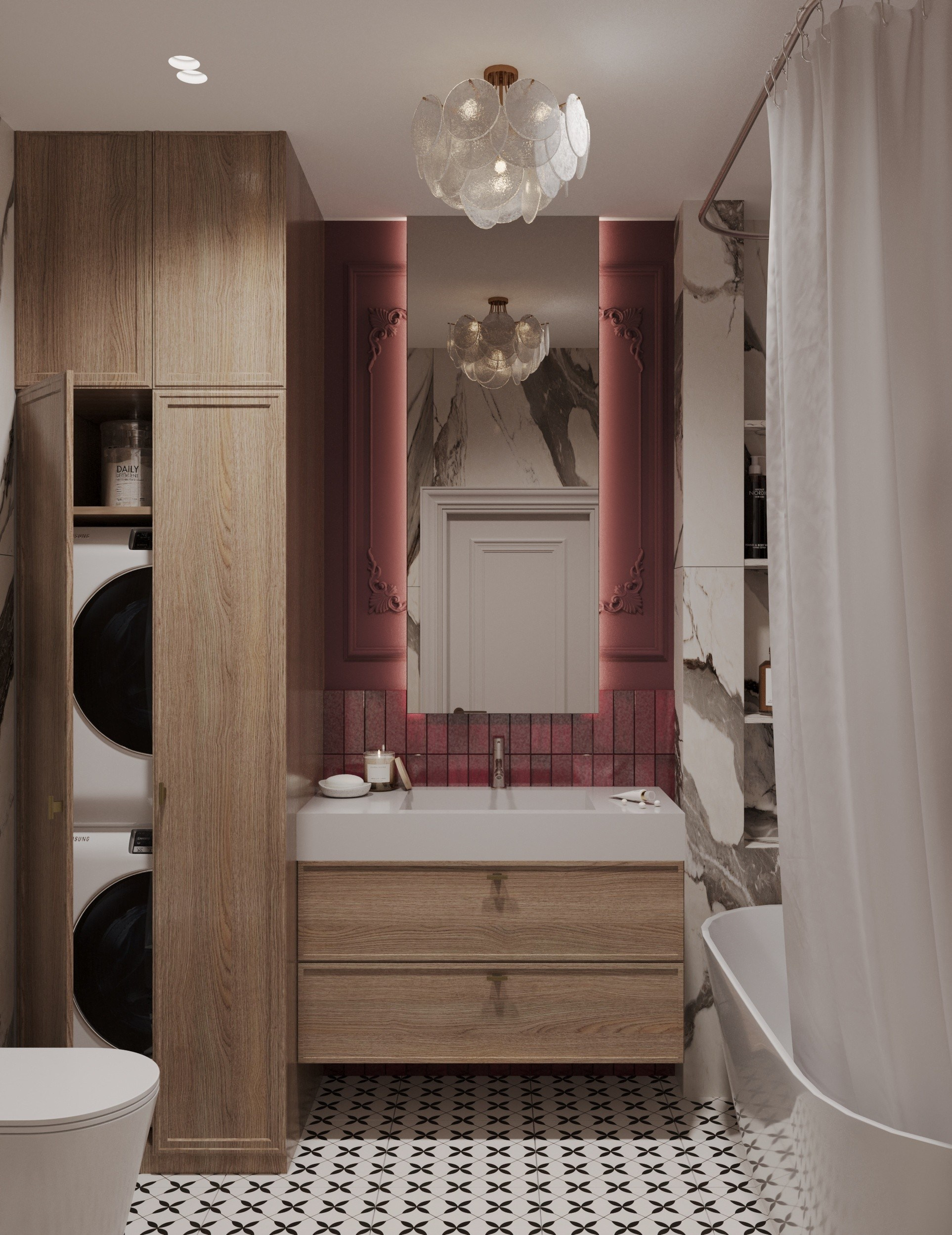 Дизайн-проект однокомнатной квартиры г. Санкт-Петербург. Дизайн интерьеров, 3D визуализации