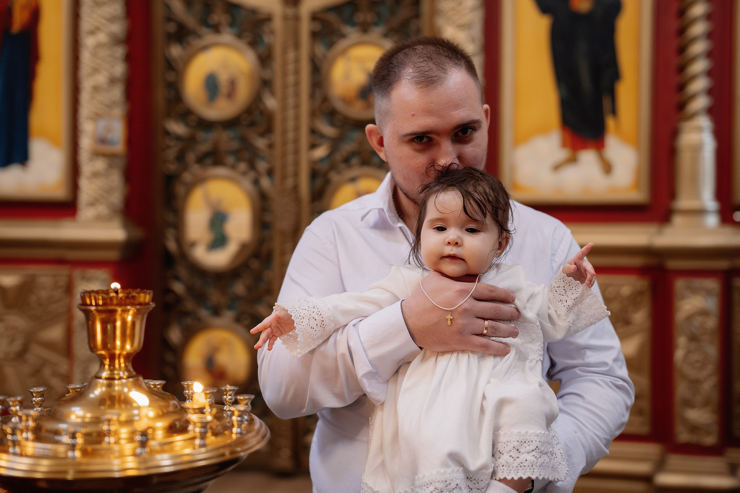 Таинство крещения Снежаны. Фотограф на Крещение и Венчание в Красноярске Рамазанова Юлия