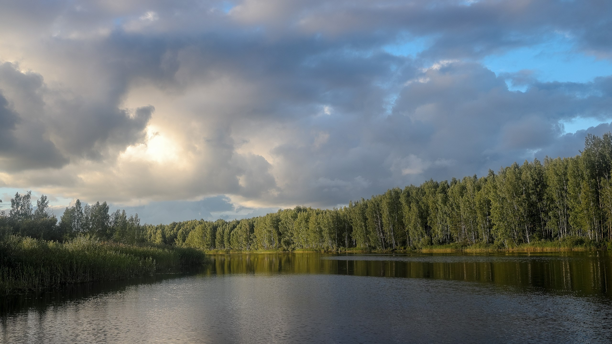 Летний вечер на Рыбинском водохранилище