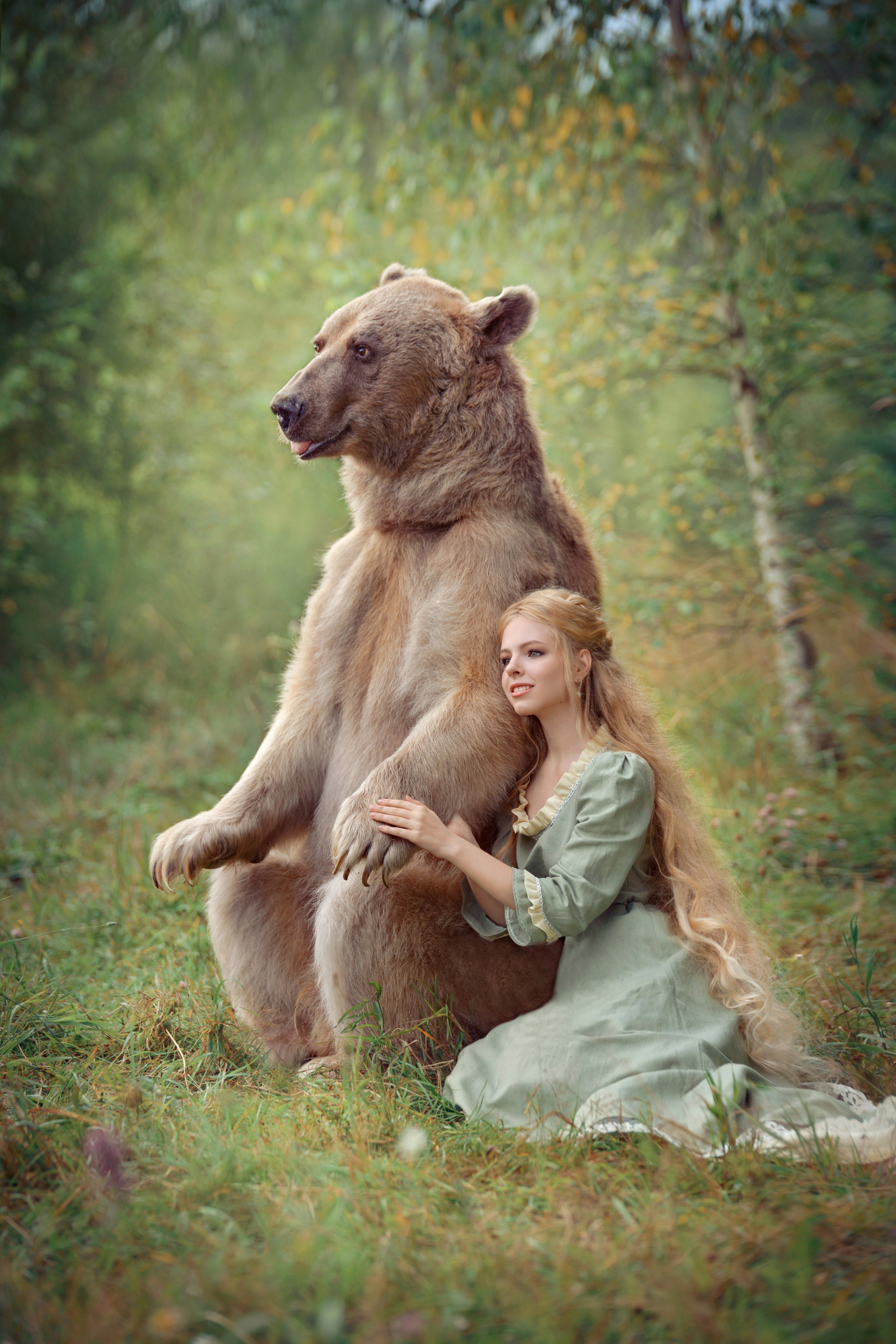 КРАСИВАЯ ДЕВУШКА С МЕДВЕДЕМ ФОТО