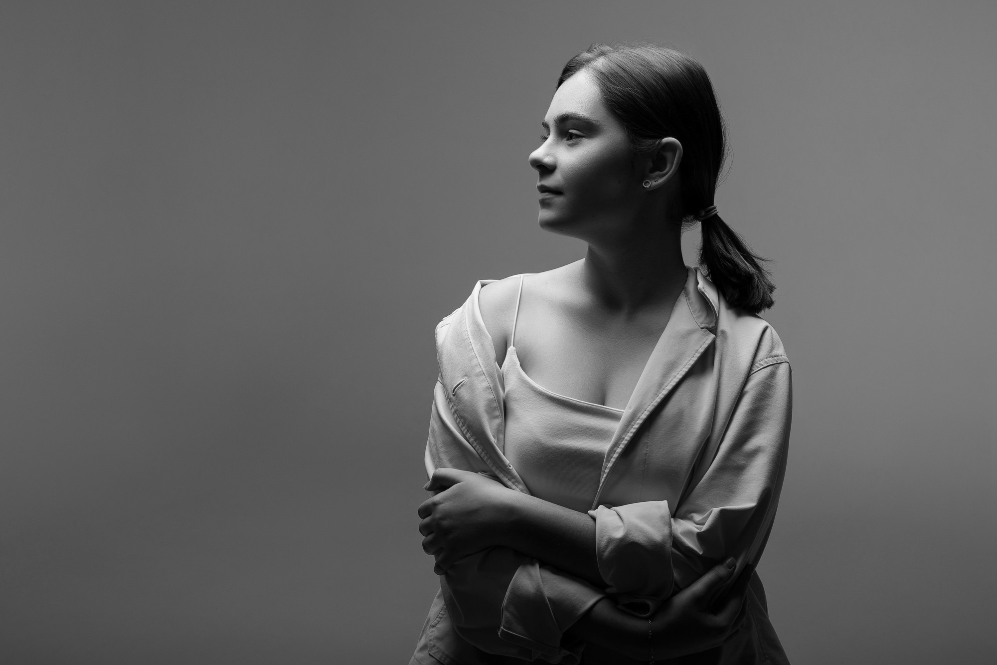 Черно-белые портреты. Семейный фотограф в Москве Евгения Соловьёва