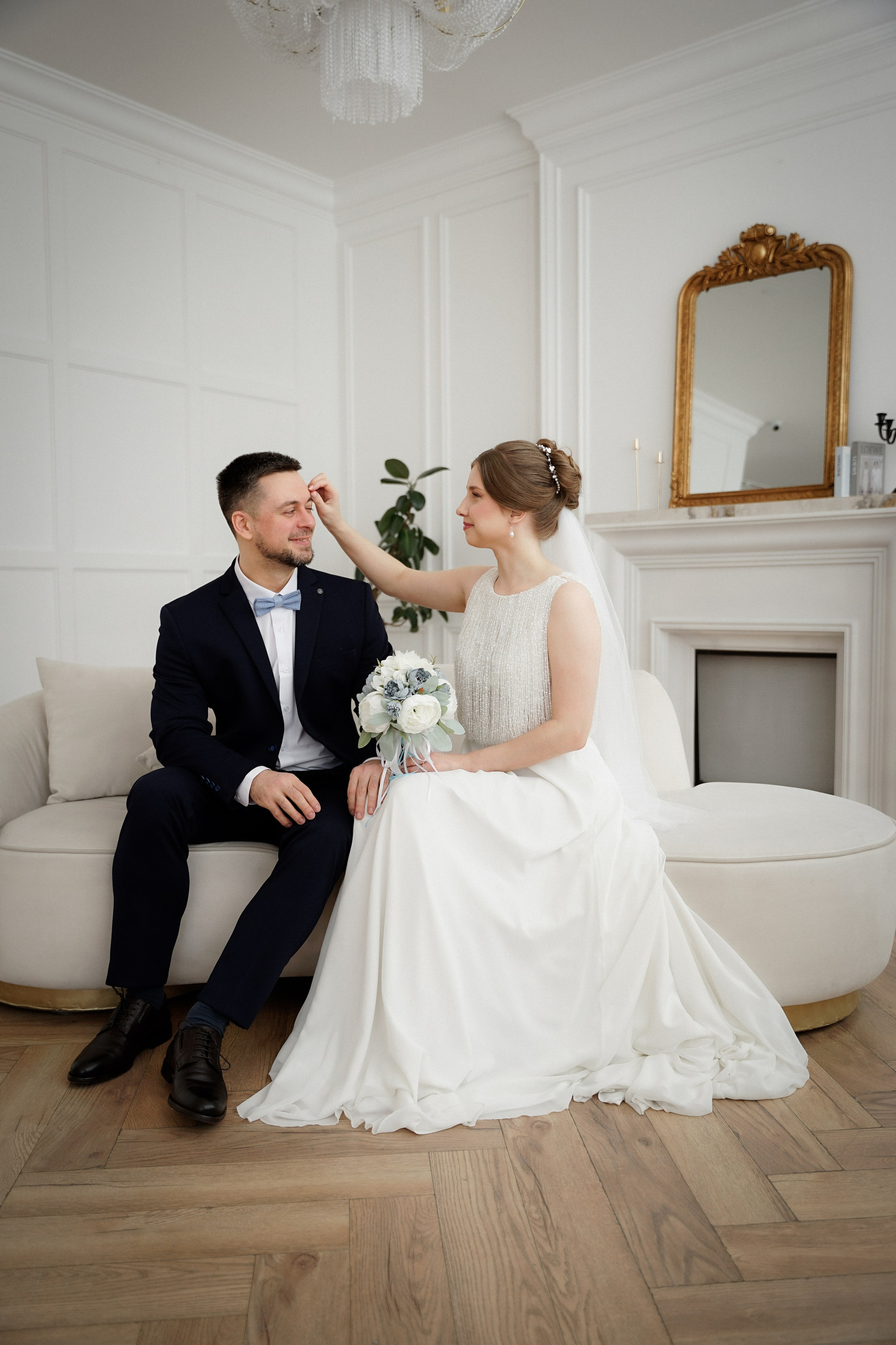 Студийная свадебная фотосессия