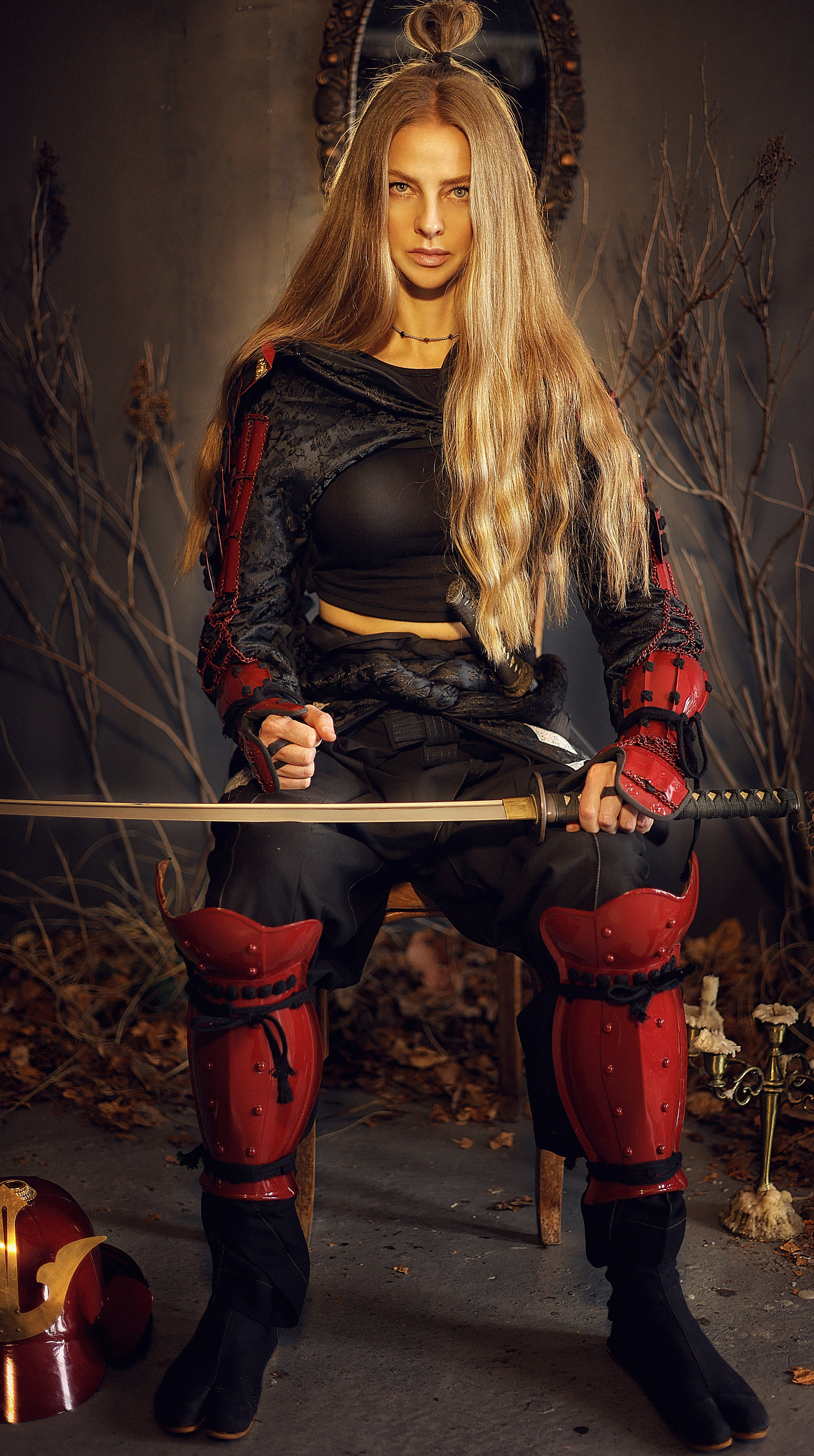 Последний самурай в самурайских доспехах с катаной. Эксклюзивный фотограф японских сказок в Екатеринбурге