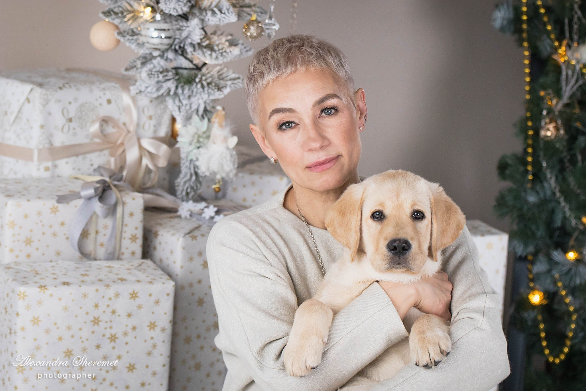 Оксана & лабрадор. Фотограф-анималист Александра Шеремет