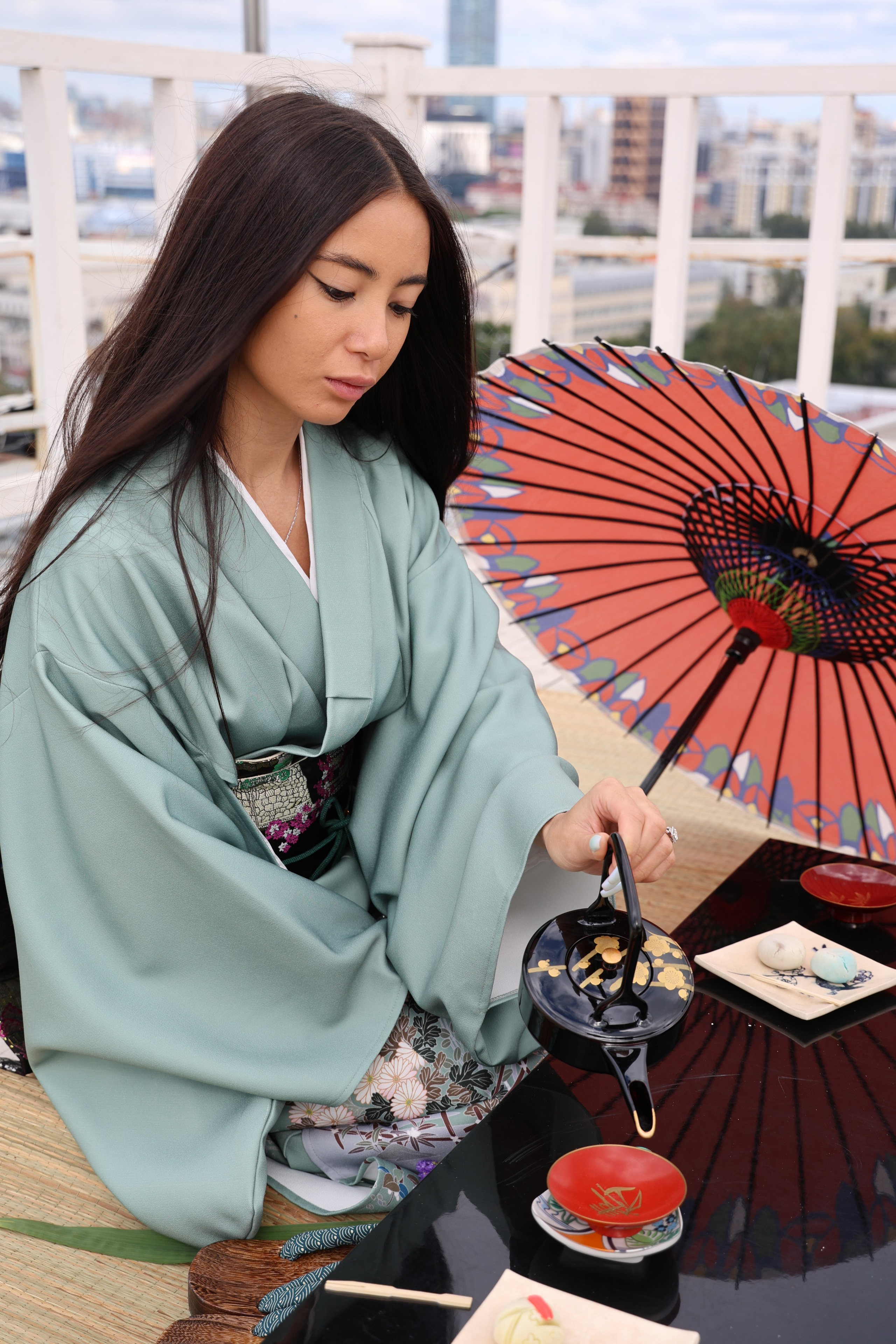 Япония, кимоно, чайная церемония, веер, косплей. Свадебный, семейный, женский и детский фотограф из Екатеринбурга