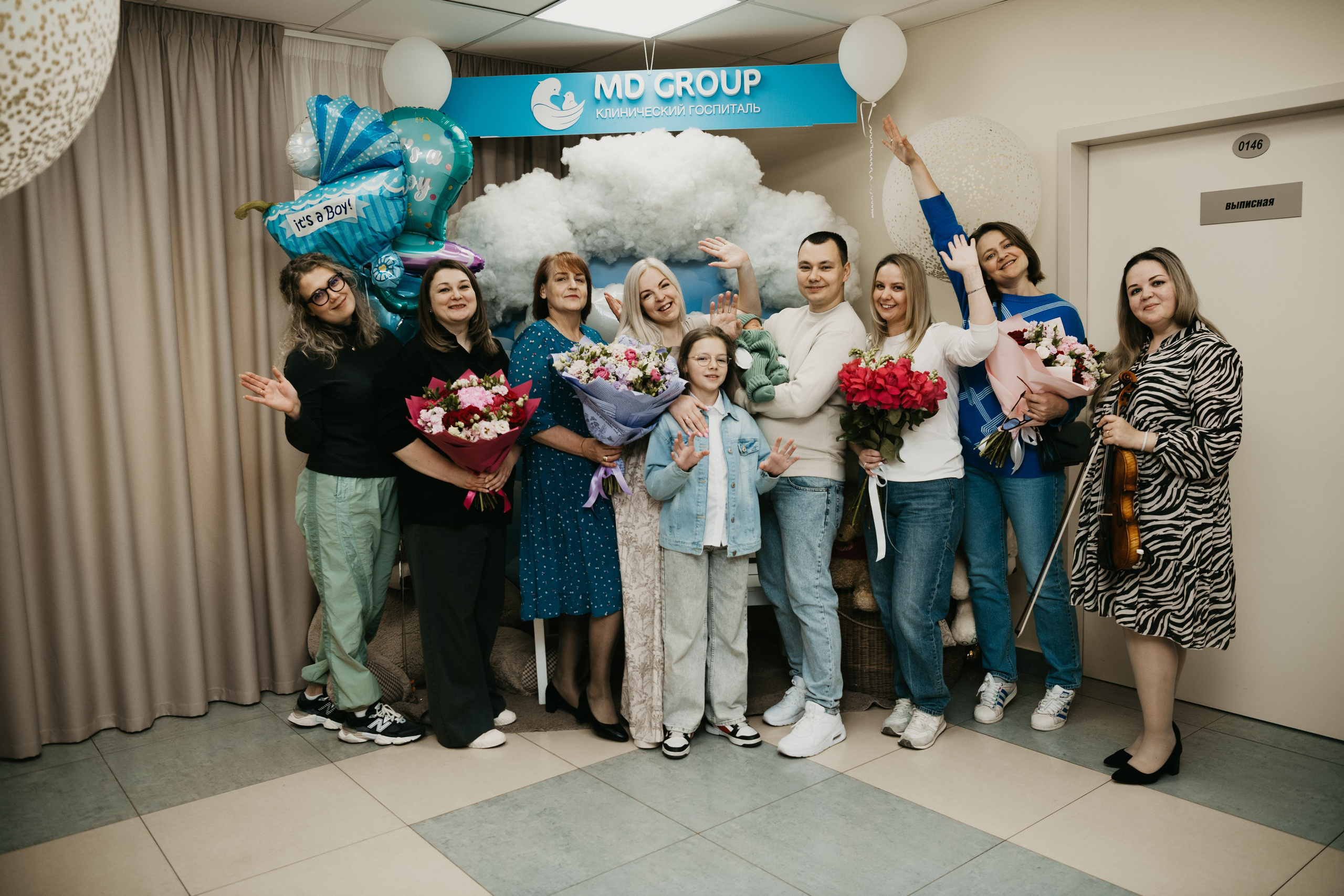 Выписка Степана на Севастопольском. Фотограф на выписку из роддома в Москве и МО