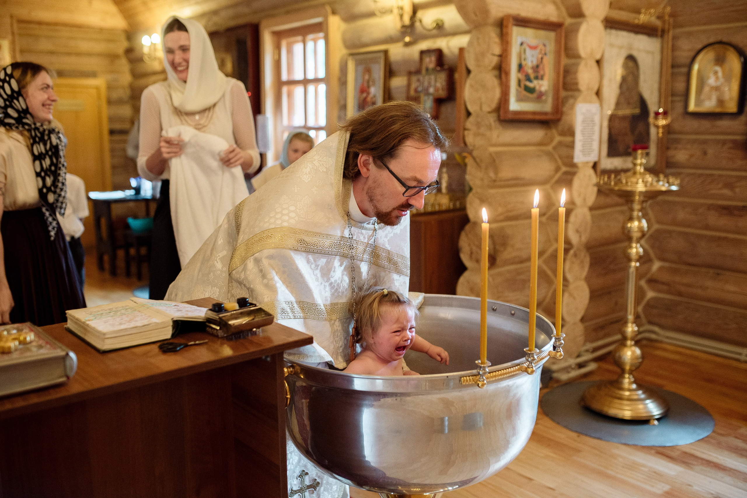 Крещение Глашеньки. Фотограф Мария Стрелкова