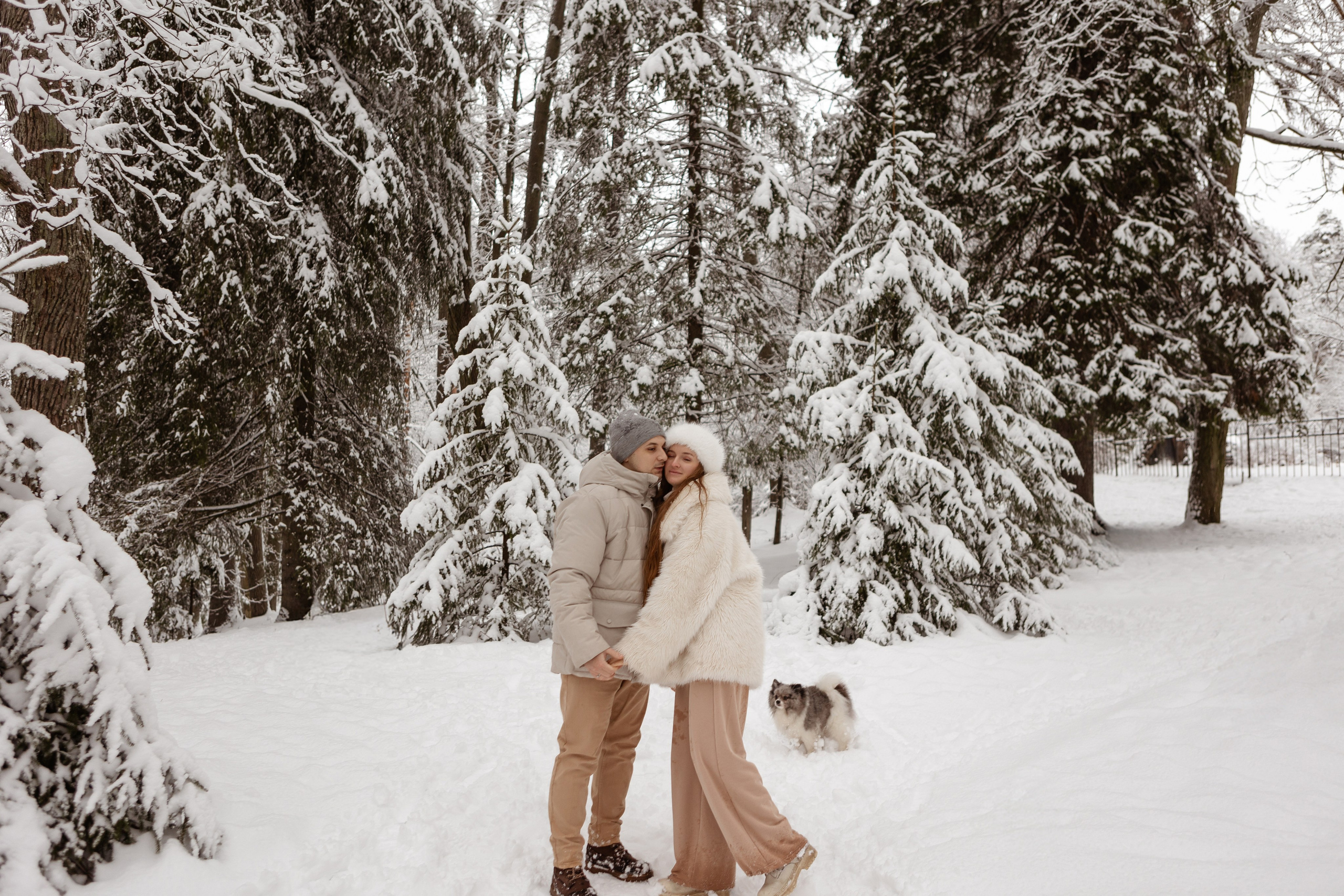 Новогодняя фотосессия с собачками в шуваловском парке. Свадебный фотограф в СПБ | Санкт-Петербурге Анастасия Рахимгулова