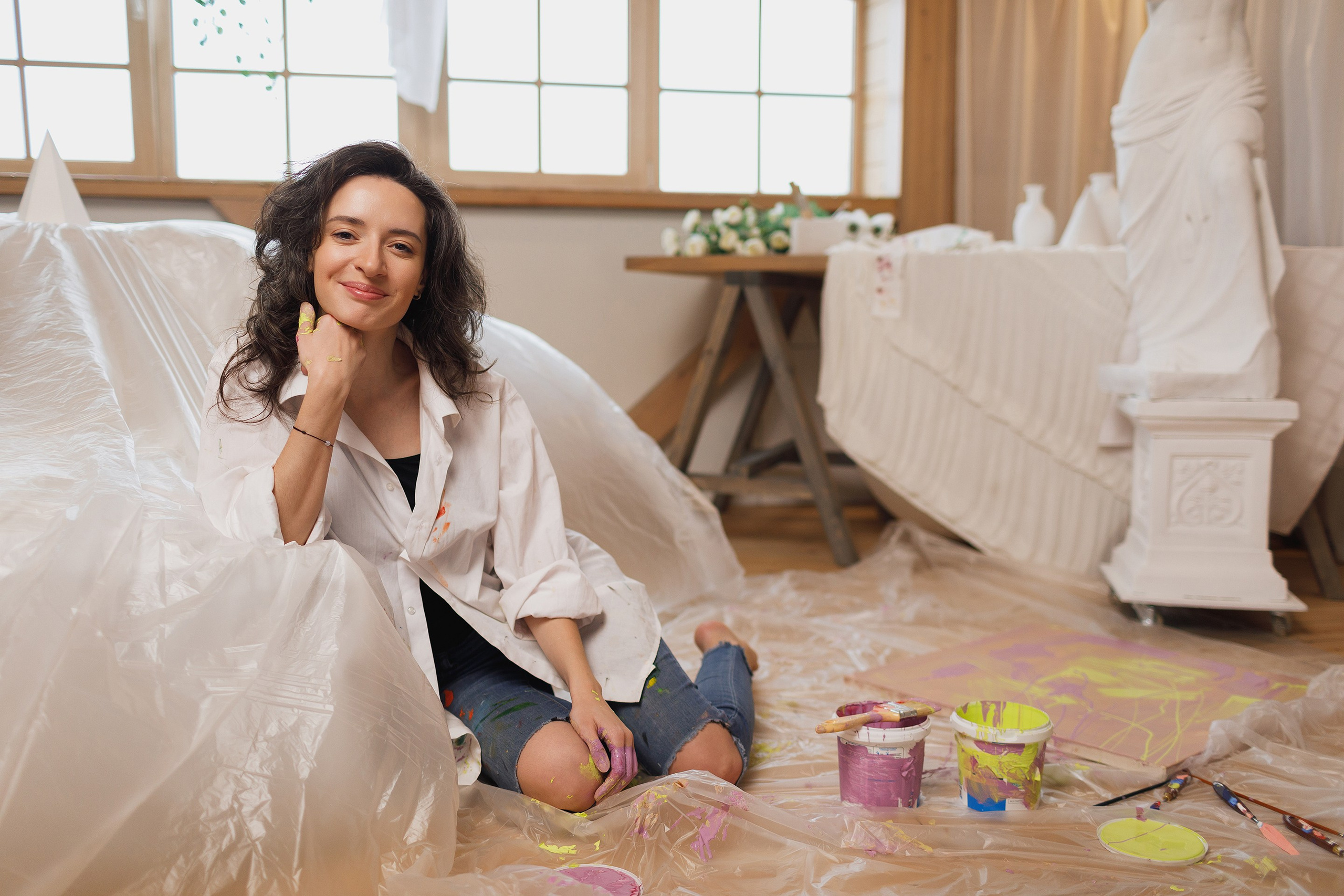 Персональная фотосессия художницы. Профессиональный фотограф в Новосибирске