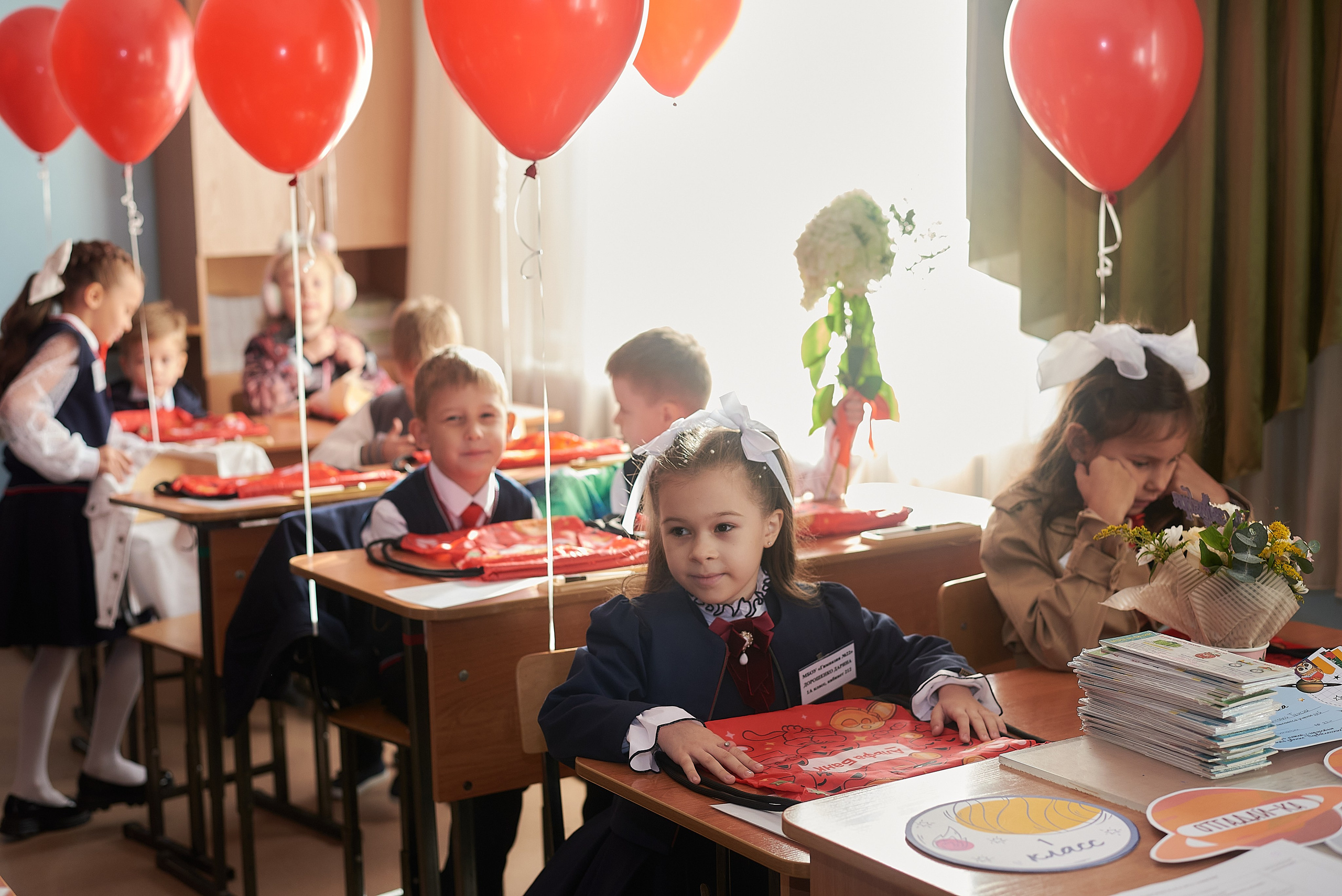 Первый класс. Фотограф Елена Дука. Контент съемка. Семейная фотография