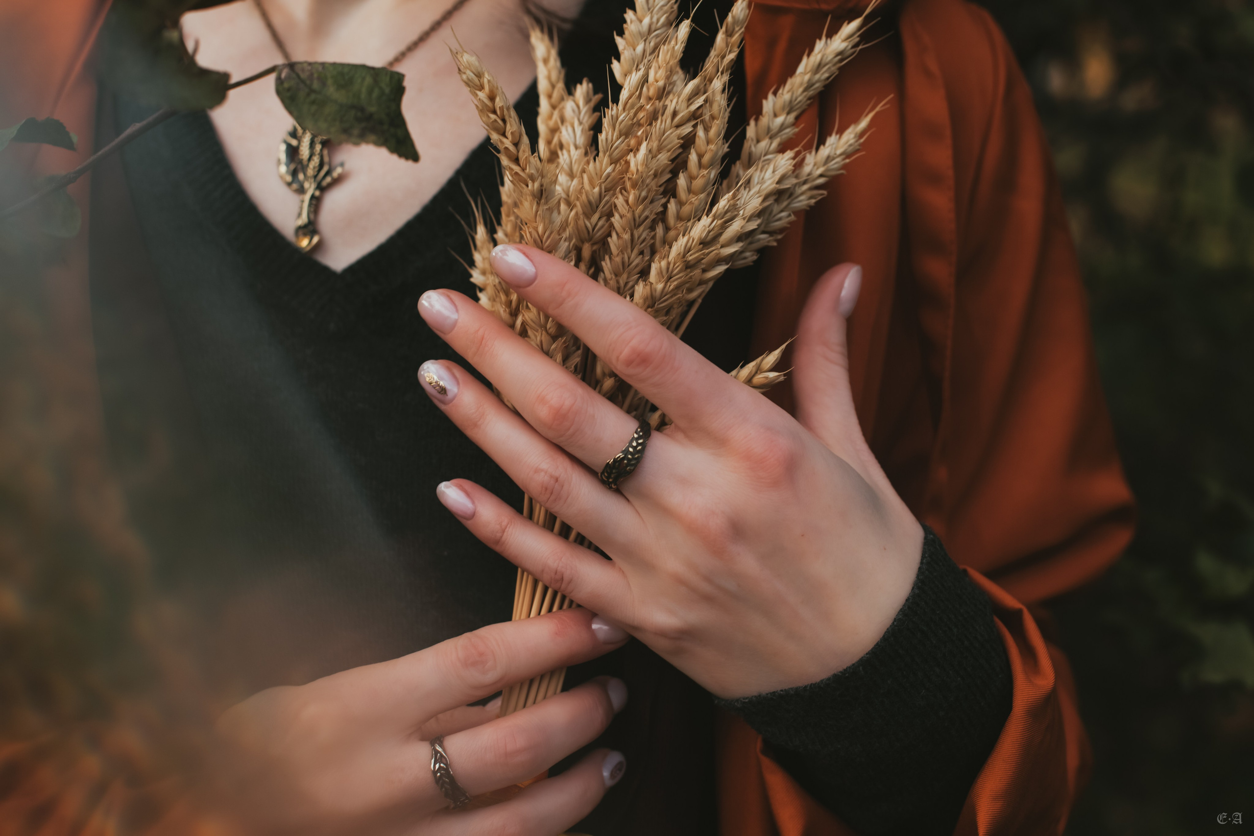 Осенние колосья для Белой Волчицы. Фотограф Ellairen