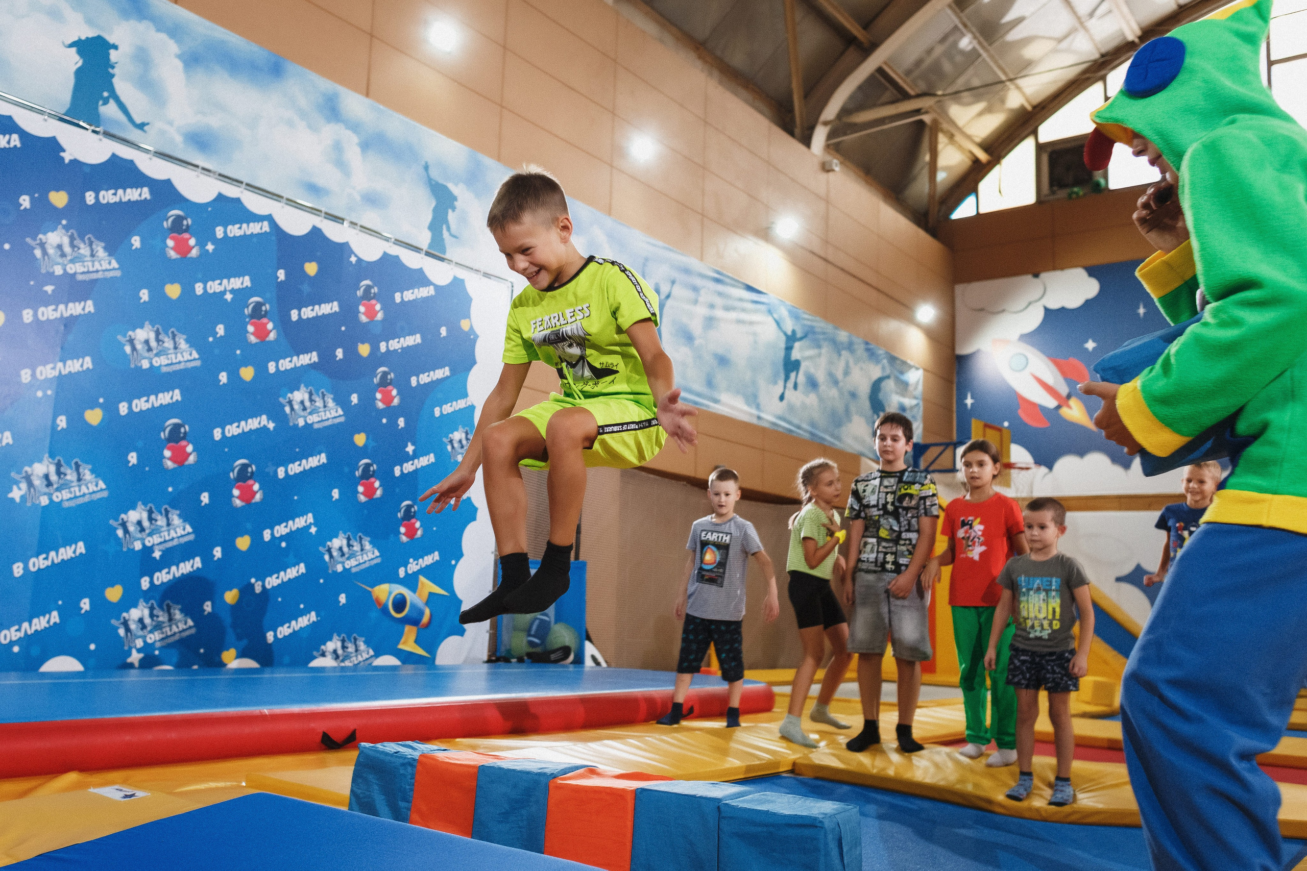 Веселые моменты: День рождения Даниила в 'В облака' Таганрога. Свадебный и семейный фотограф в Таганроге Бакарюк Антон