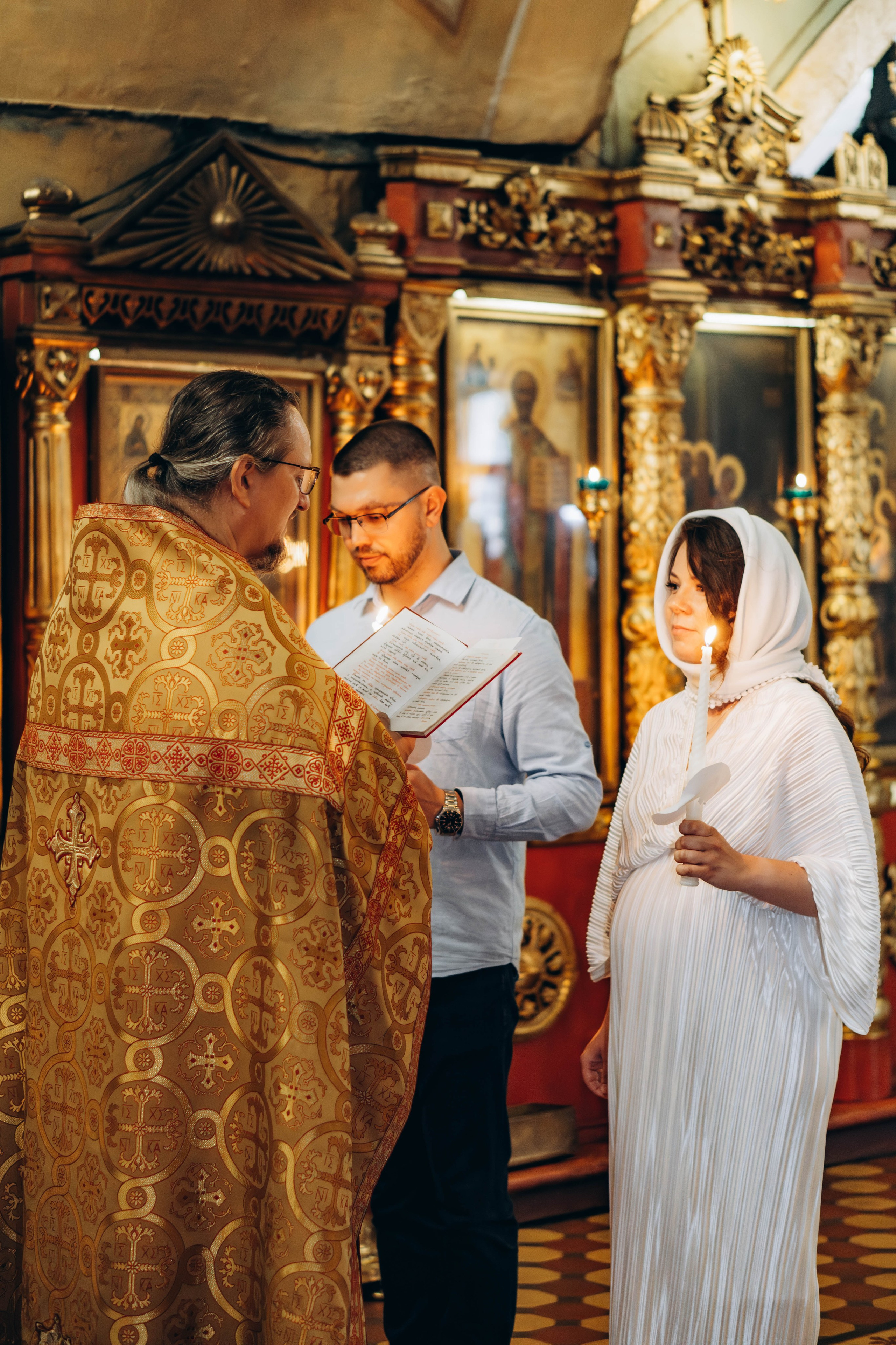 Венчание Алексея и Яны Церковь Рождества Христова. Фотограф Москва Валерия Веденина